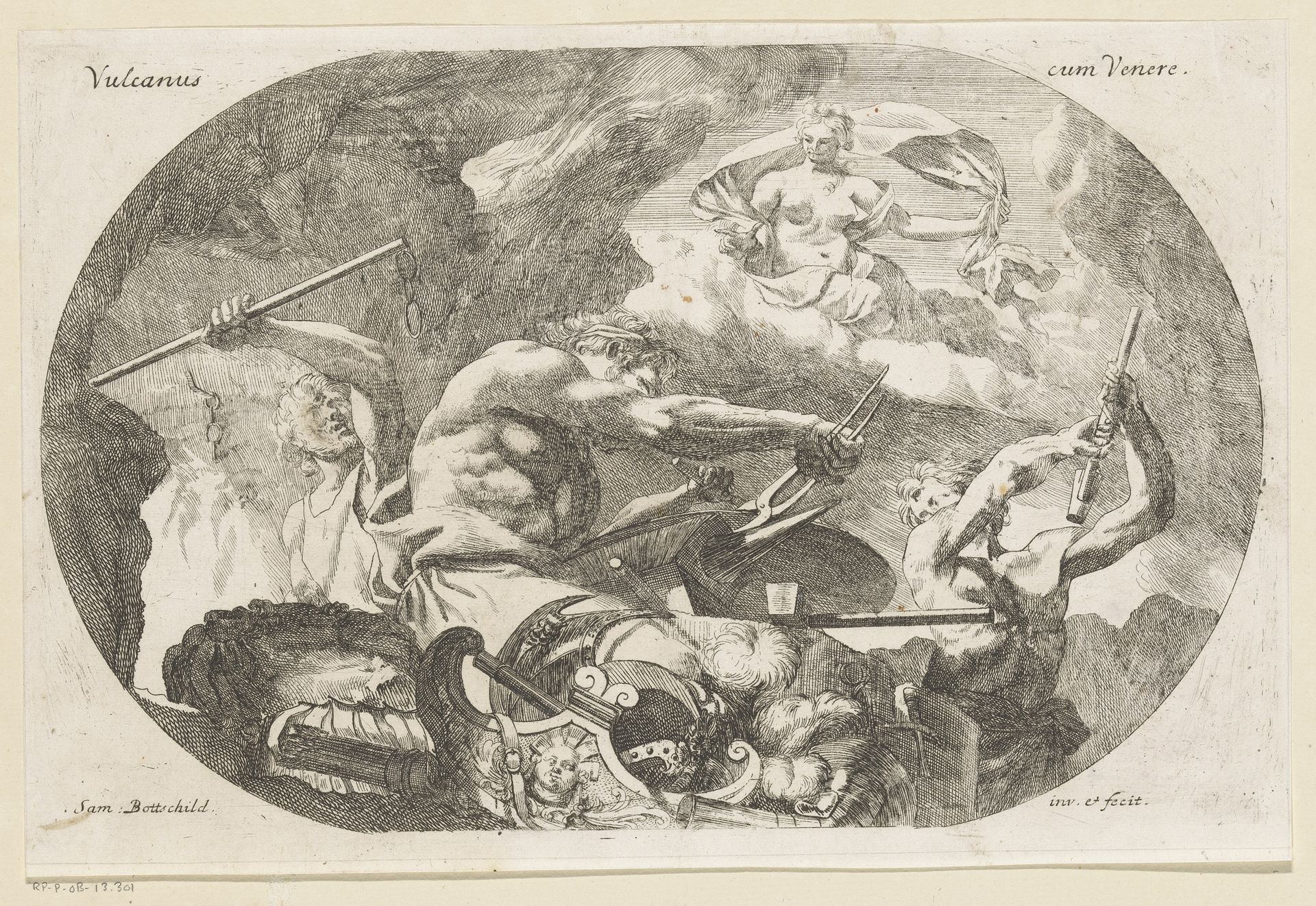 Vulcanus en Venus by Samuel Bottschild