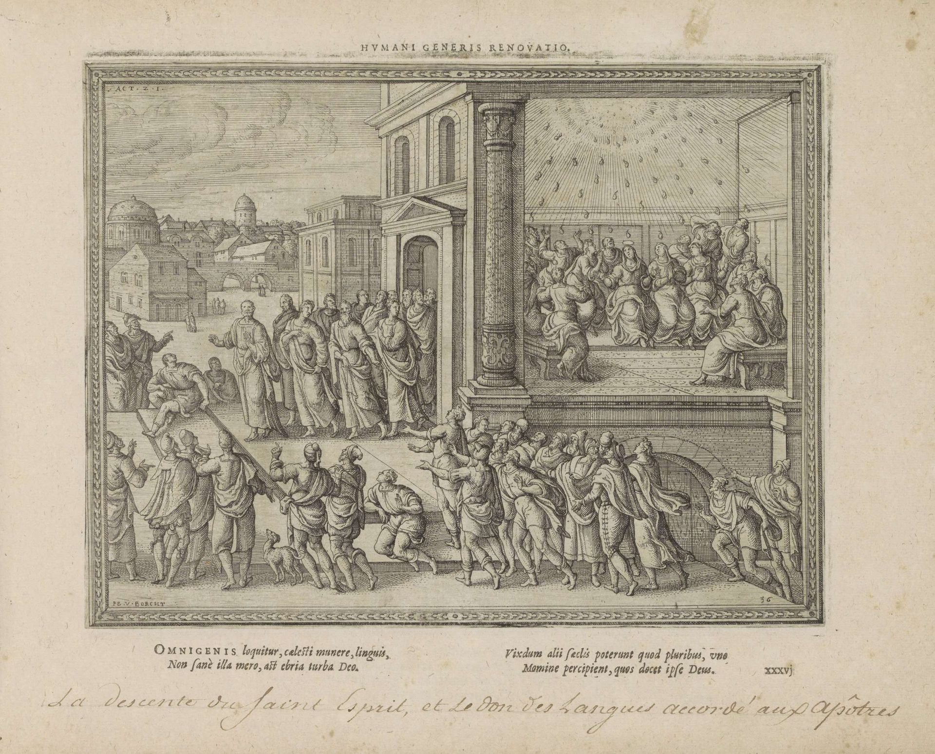 Uitstorting van de Heilige Geest by Pieter van der (I) Borcht