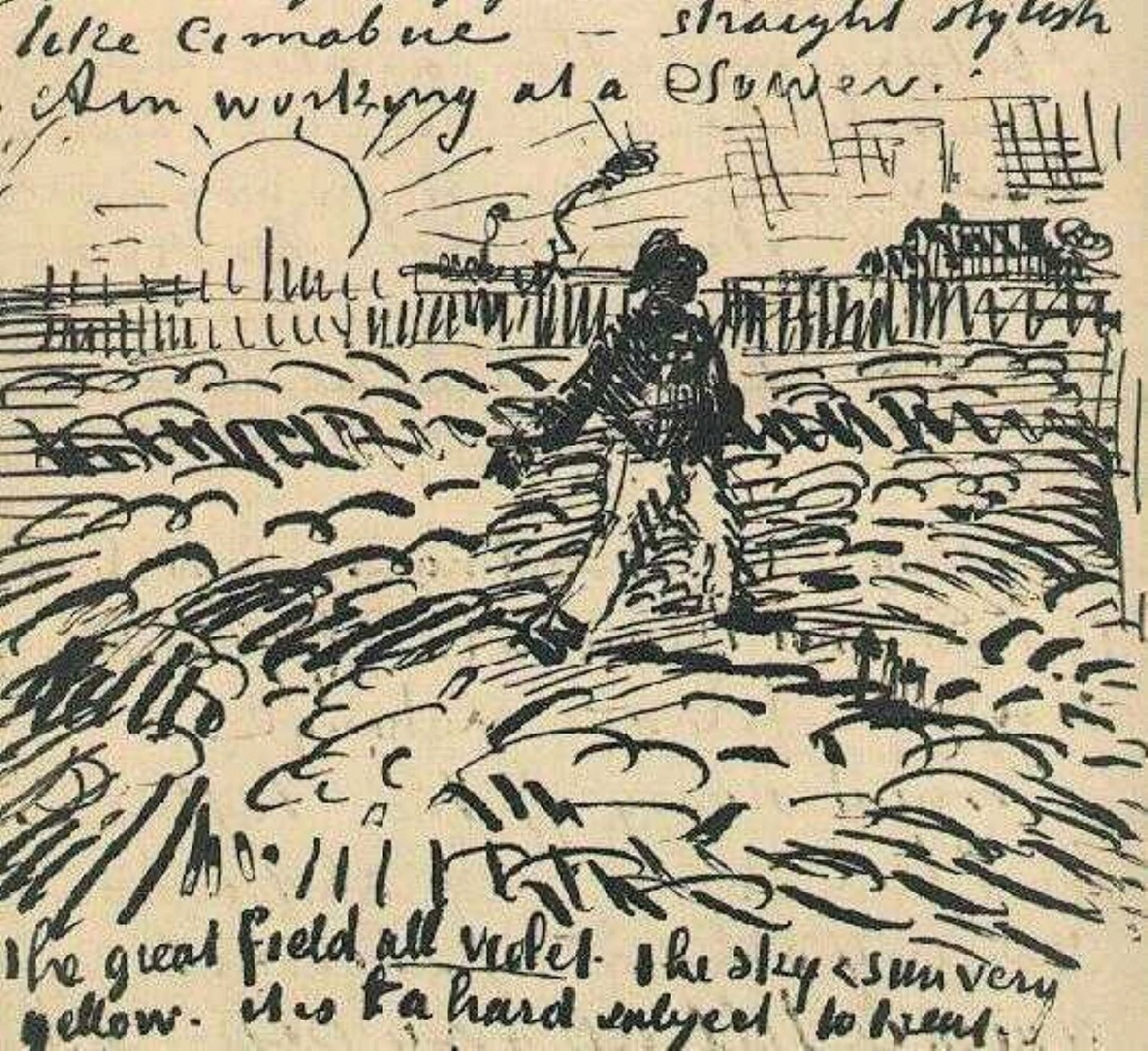 Sower with Setting Sun by Vincent van Gogh