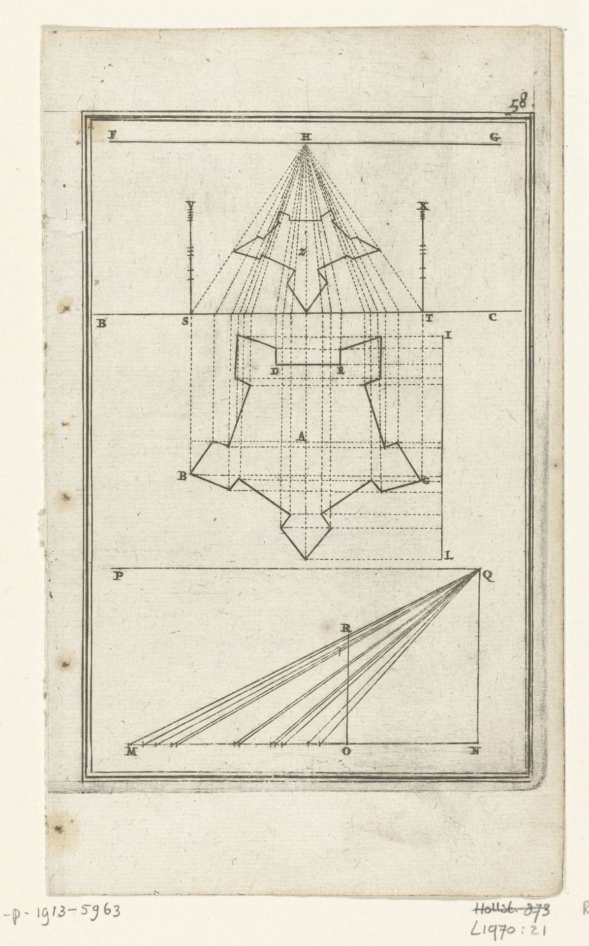 Illustratie voor 'Den Arbeid van Mars' van Allain Manesson Mallet by Romeyn de Hooghe