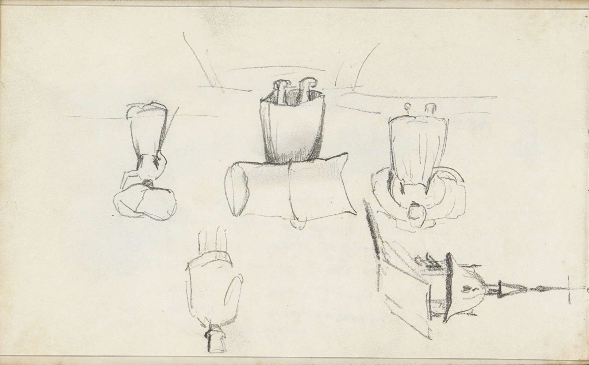 Torenspits, man met hoge hoed en boerenvrouwen met zakken op de rug by Johannes Tavenraat
