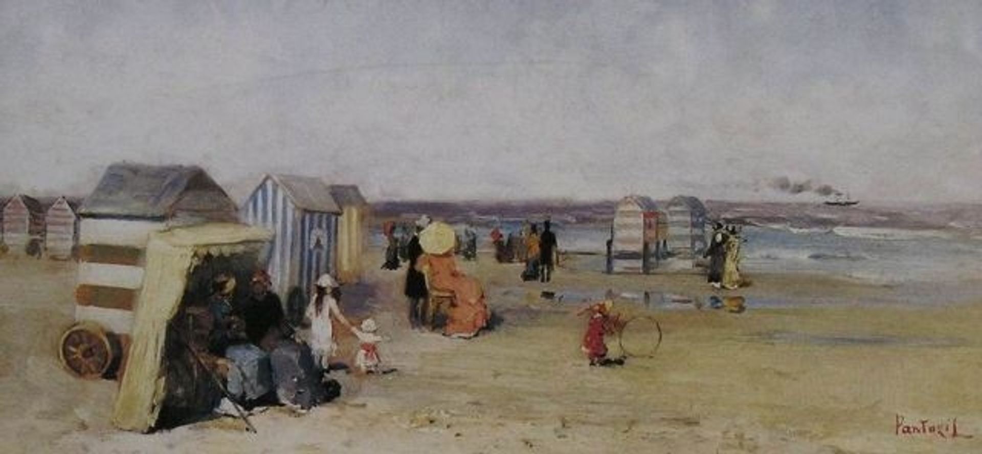 At the beach by Pericles Pantazis