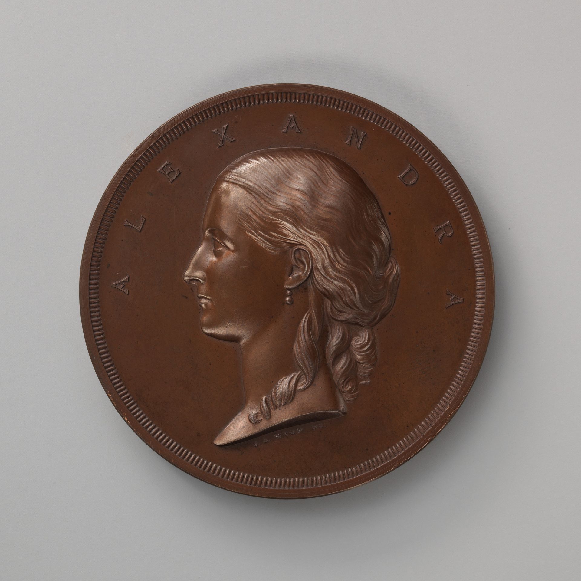 To Commemorate the Arrival in London of the Princess Alexandra of Denmark to Wed Albert Edward, Prince of Wales (Edward VII) in March, 1863 by Alfred Benjamin Wyon