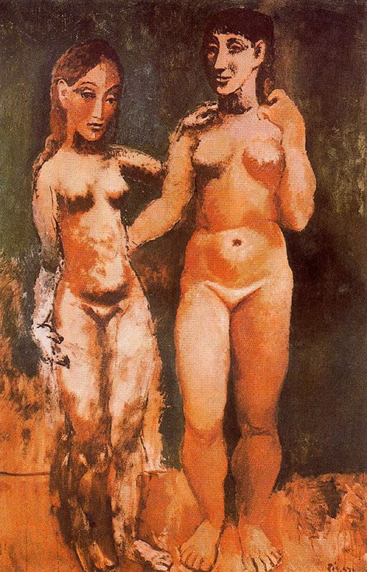 Two nude women by Pablo Picasso