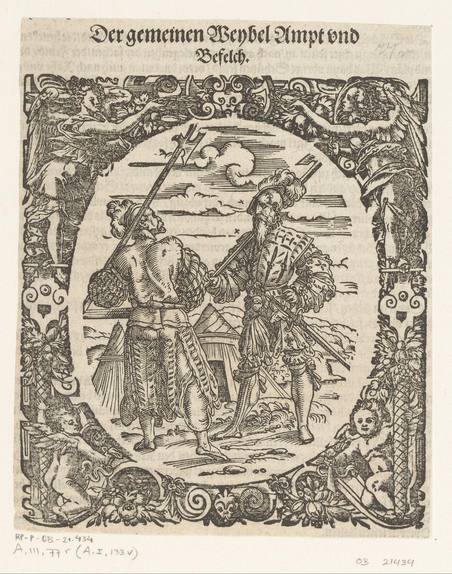 Twee landsknechten by Jost Amman