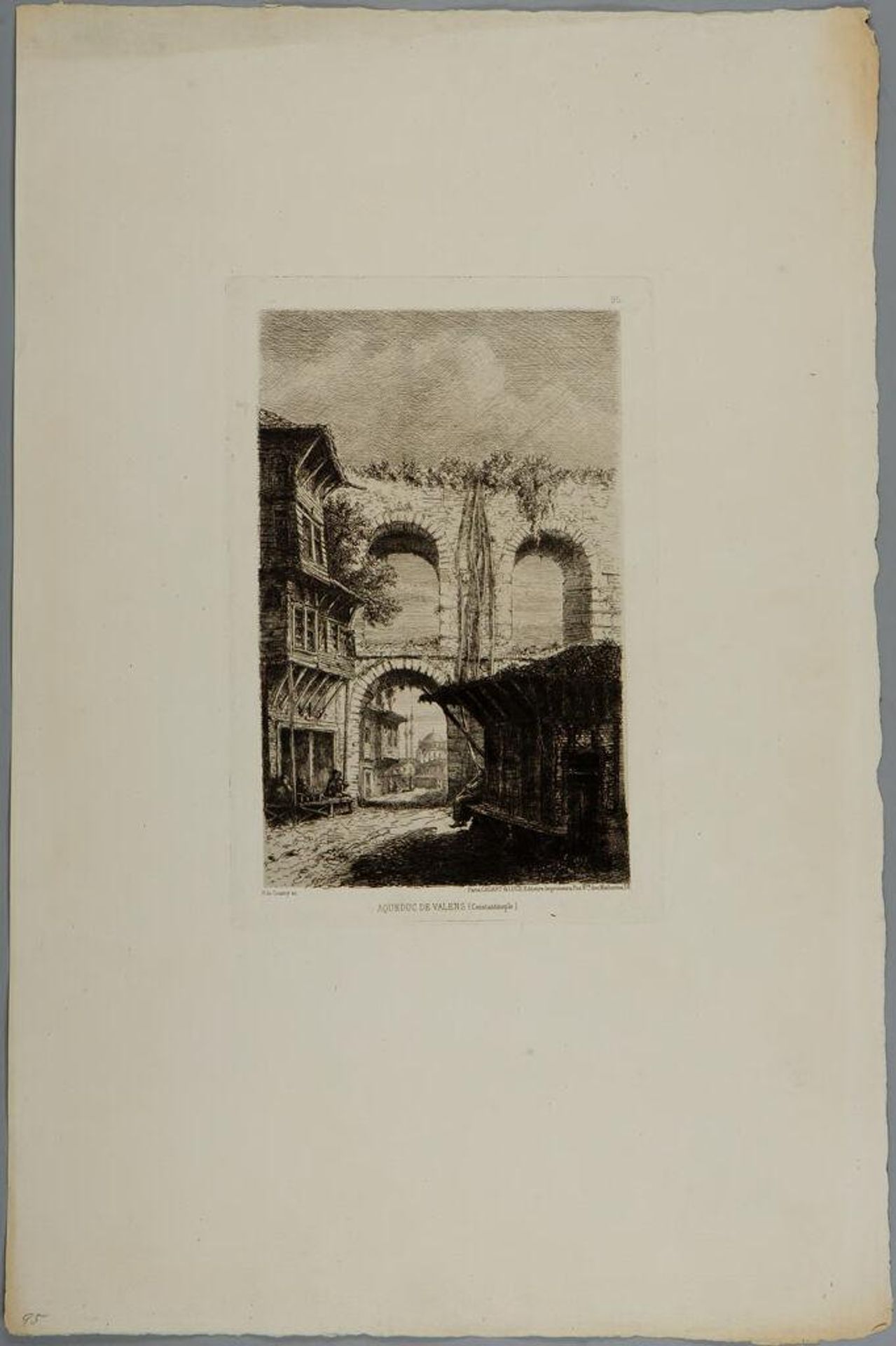 Valens Aqueduct (Constantinople) by Henri Antoine Gaston de Gourcy