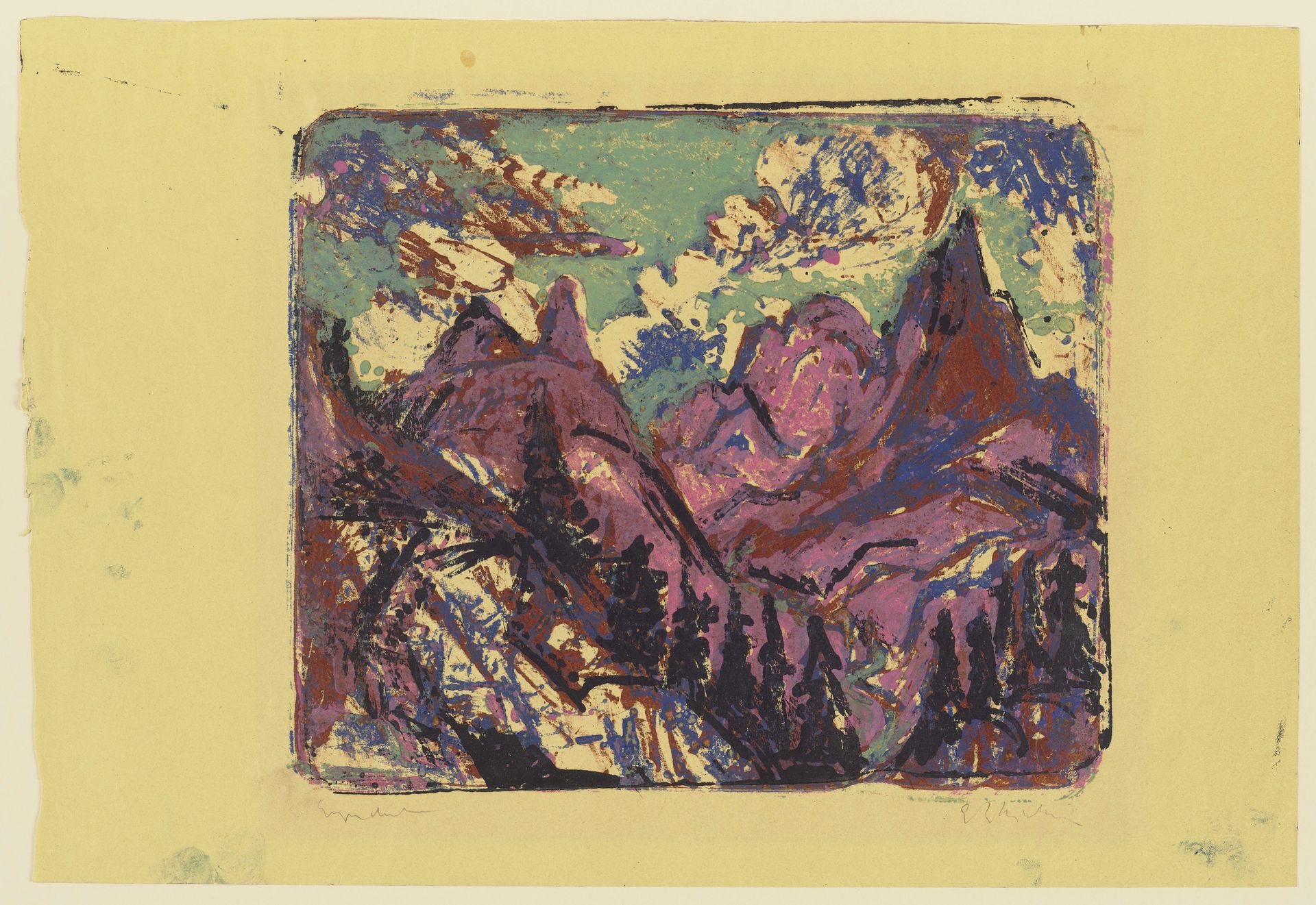 Berge (Original Title) by Ernst Ludwig Kirchner