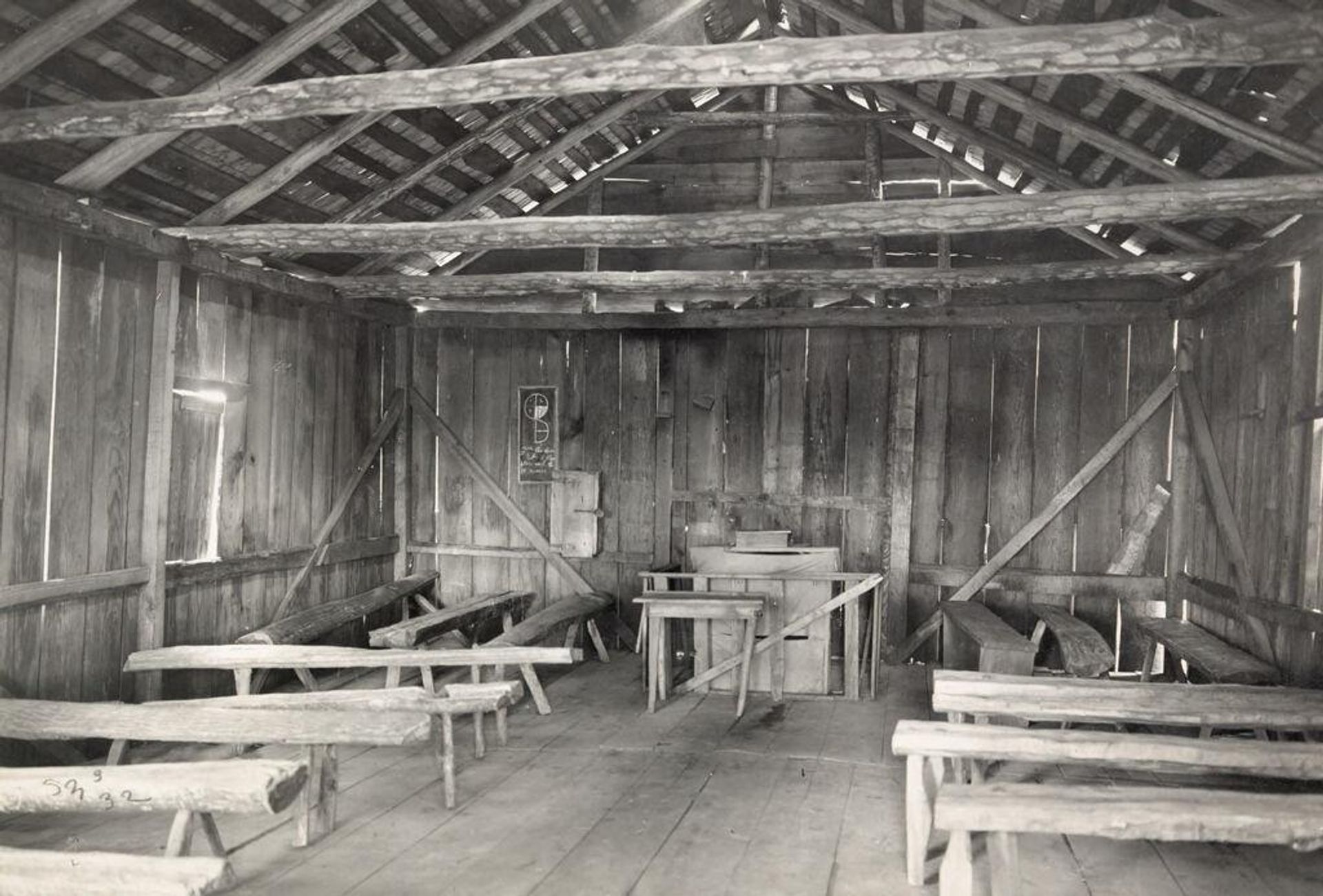 Social Settlements: United States. Alabama. Calhoun. "Calhoun Colored School": Agencies Promoting Assimilation of the Negro. Calhoun Colored School, Calhoun, Ala.: Community Church. by Attributed to Frances Benjamin Johnston