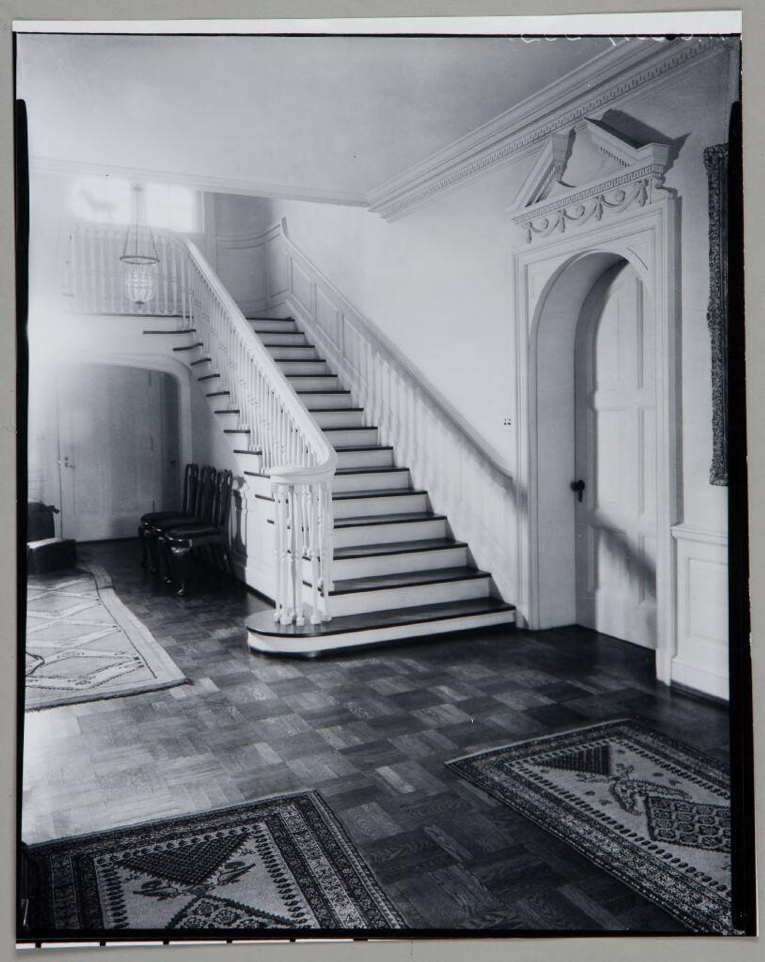 Untitled (view of foyer looking up staircase) by Paul Gittings