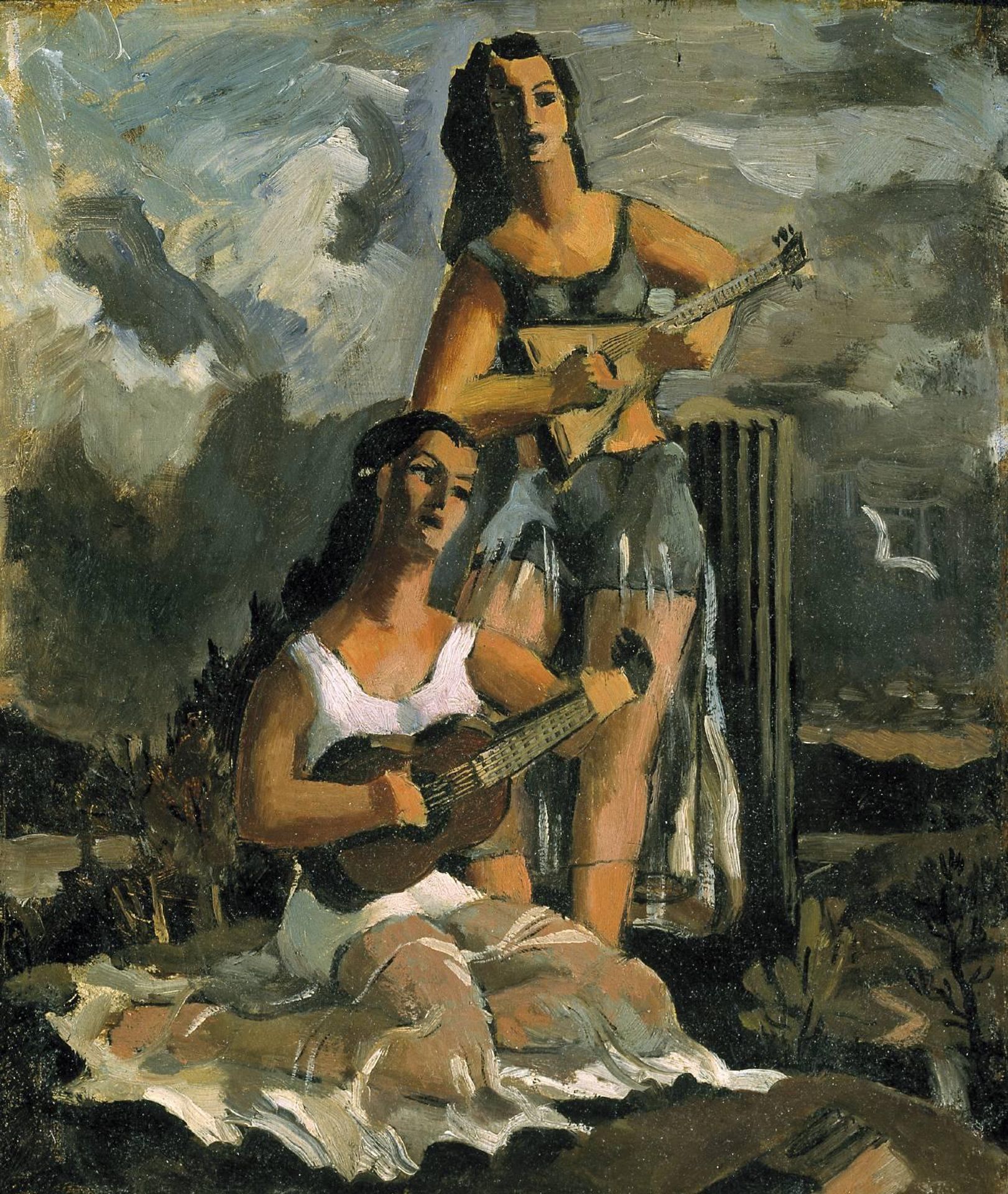 The Guitar Players by  Kenneth Rowntree