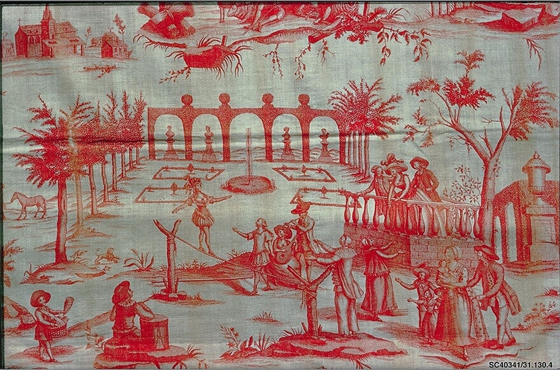 "Les Comediens au Château" by Dubern