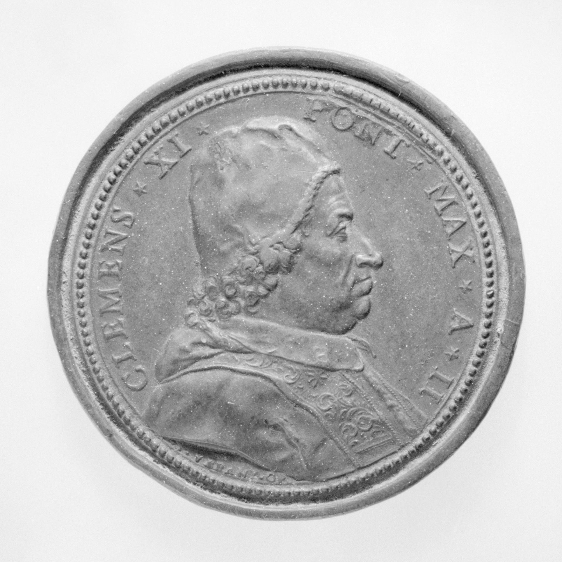 Clement XI (Pope 1700–21) by Ottone Hamerani