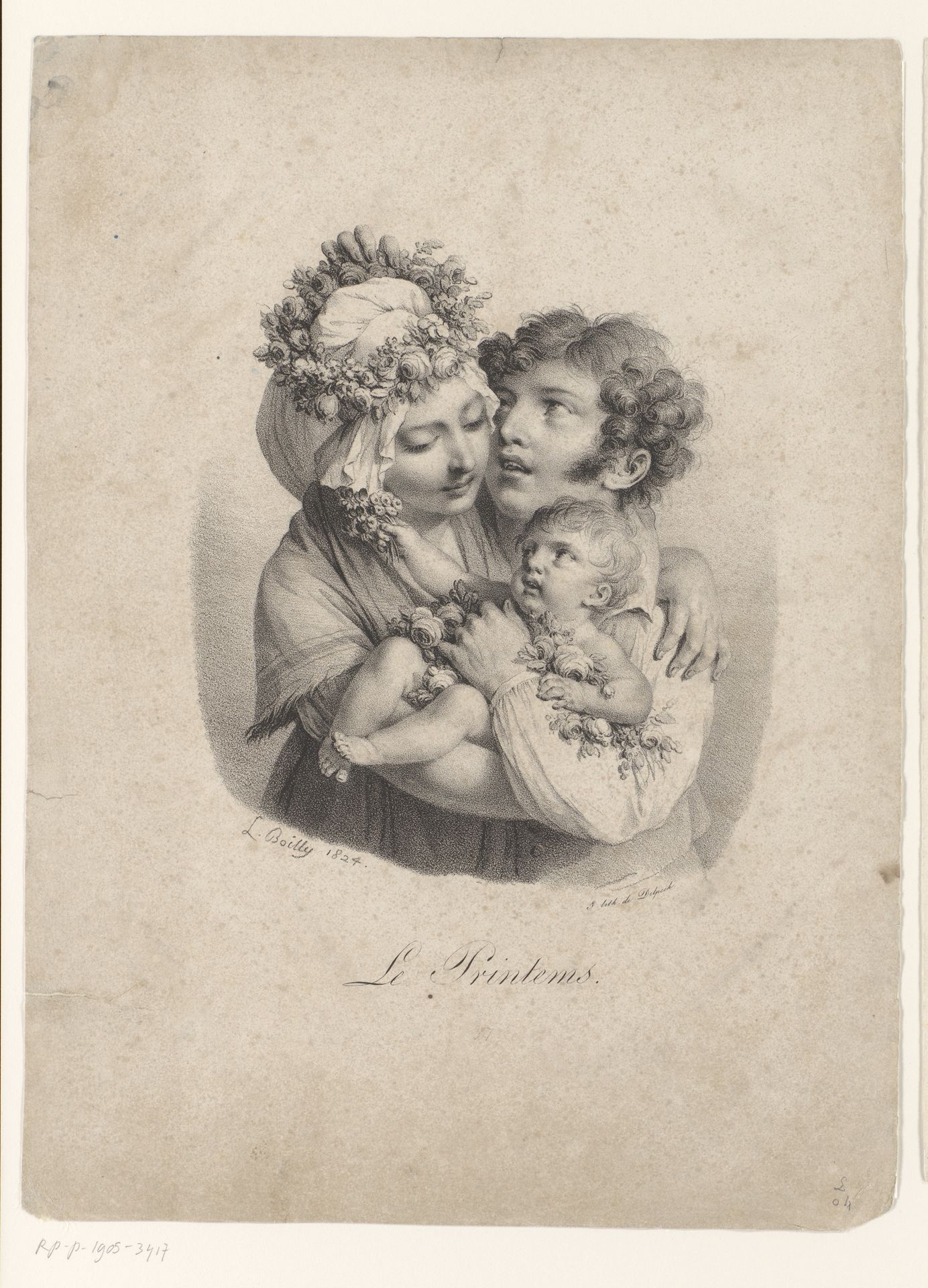 Lente by Louis Léopold Boilly
