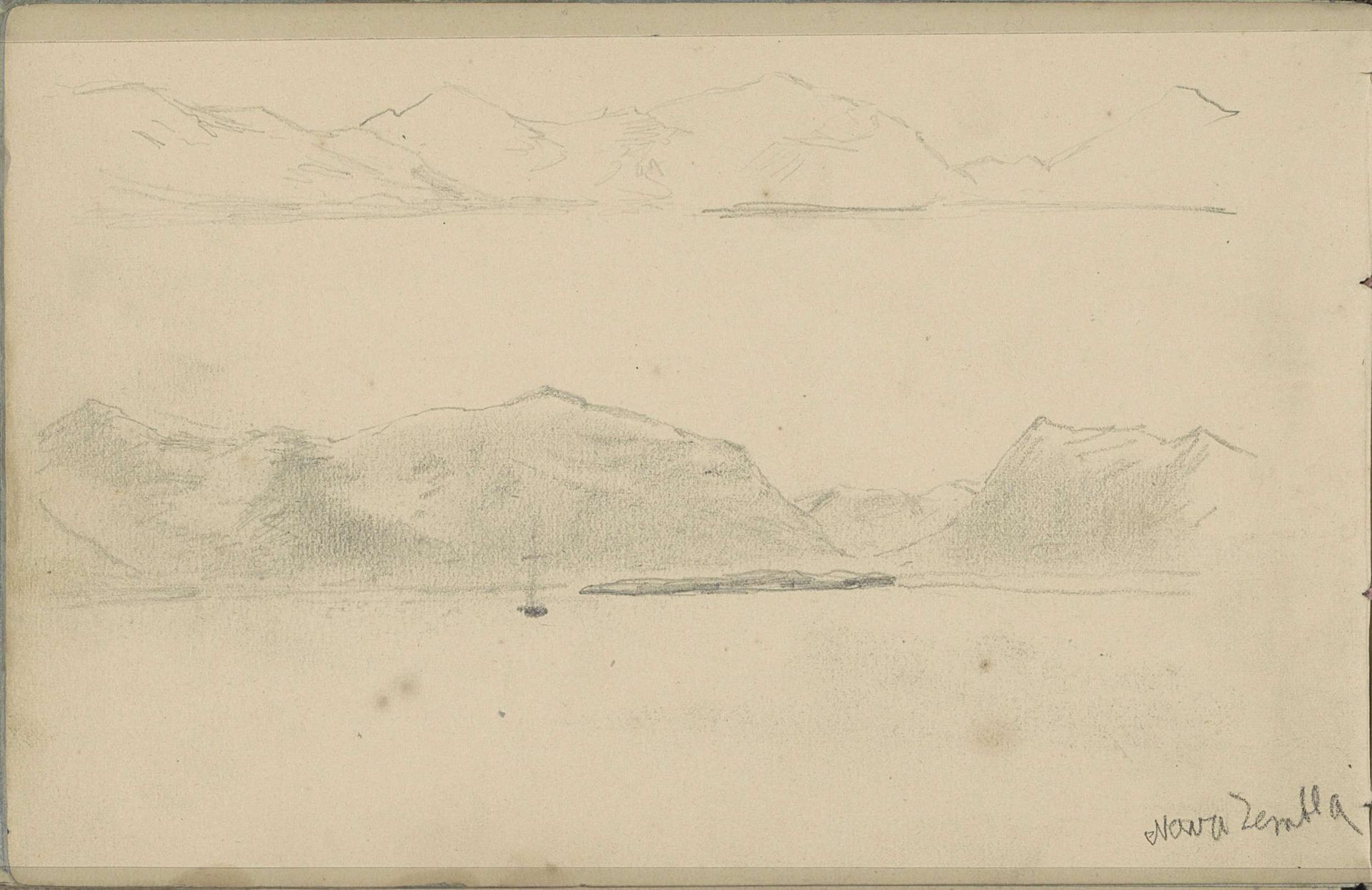 Gezicht op Nova Zembla by Louis Apol