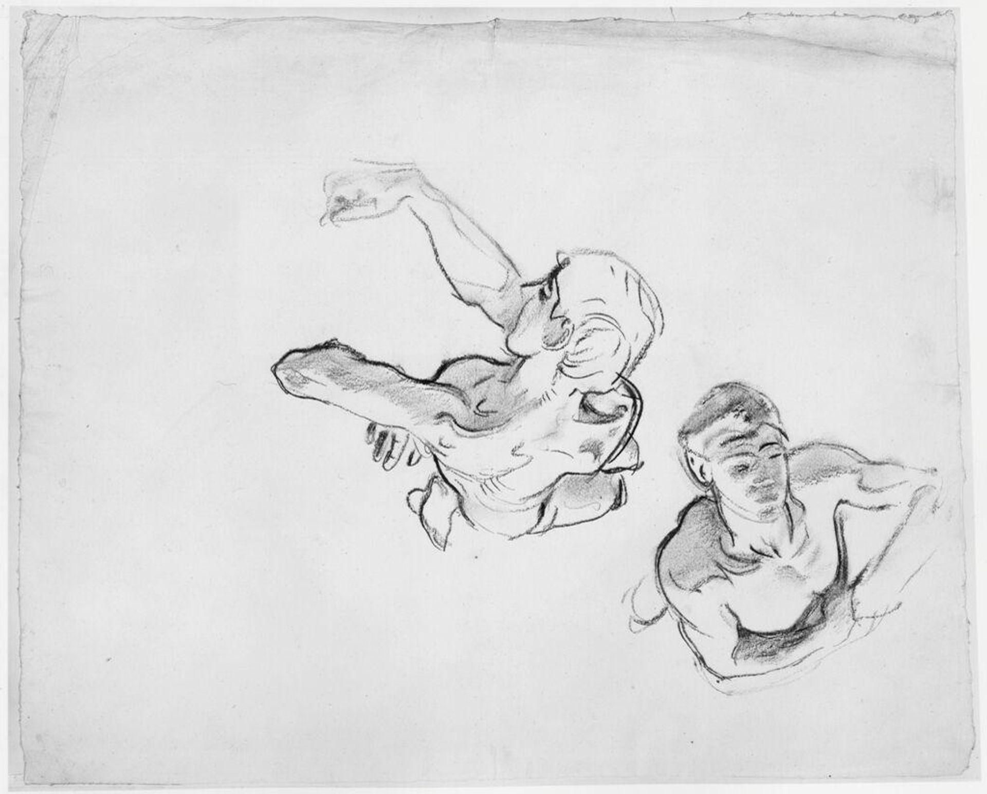 Two Male Figure Studies by John Singer Sargent