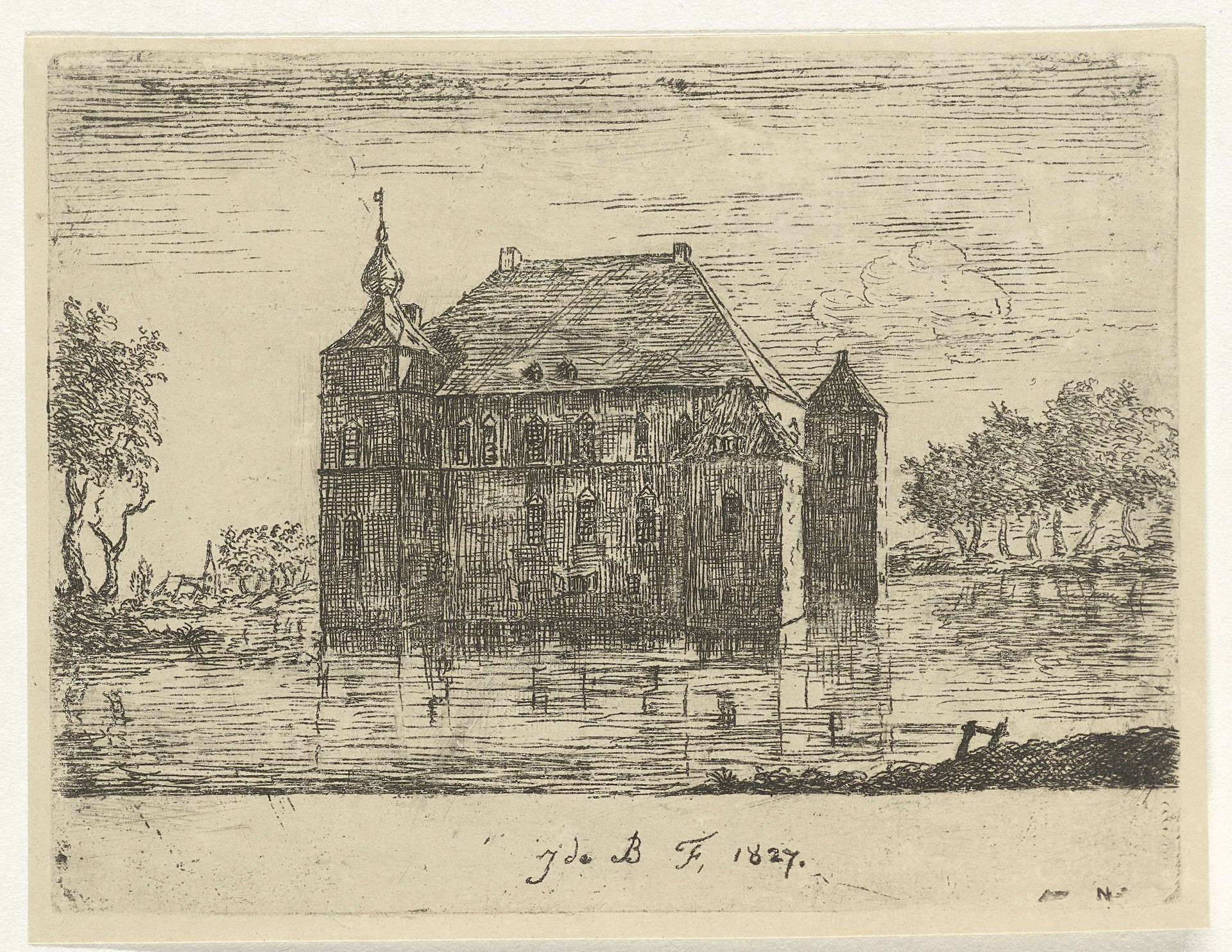 Kasteel de Cannenburch by Reinierus Albertus Ludovicus baron van Isendoorn à Blois