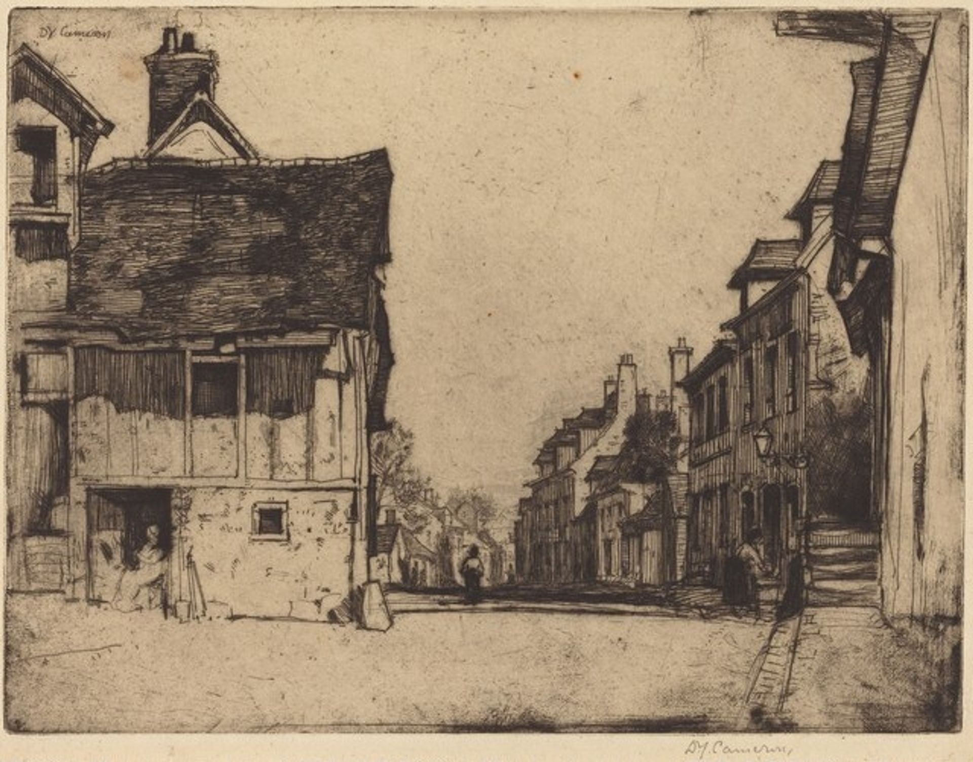 A Norman Village by David Young Cameron