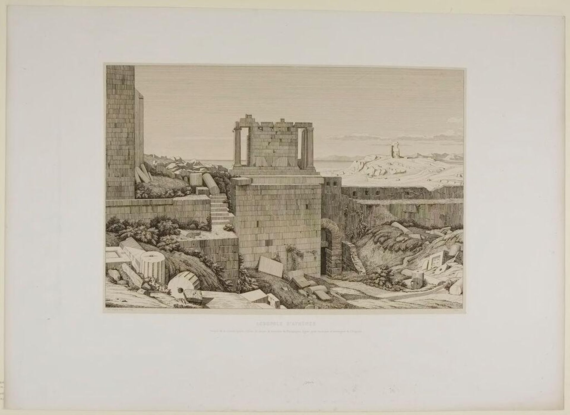The Acropolis by Claude-Félix-Théodore Caruelle d' Aligny