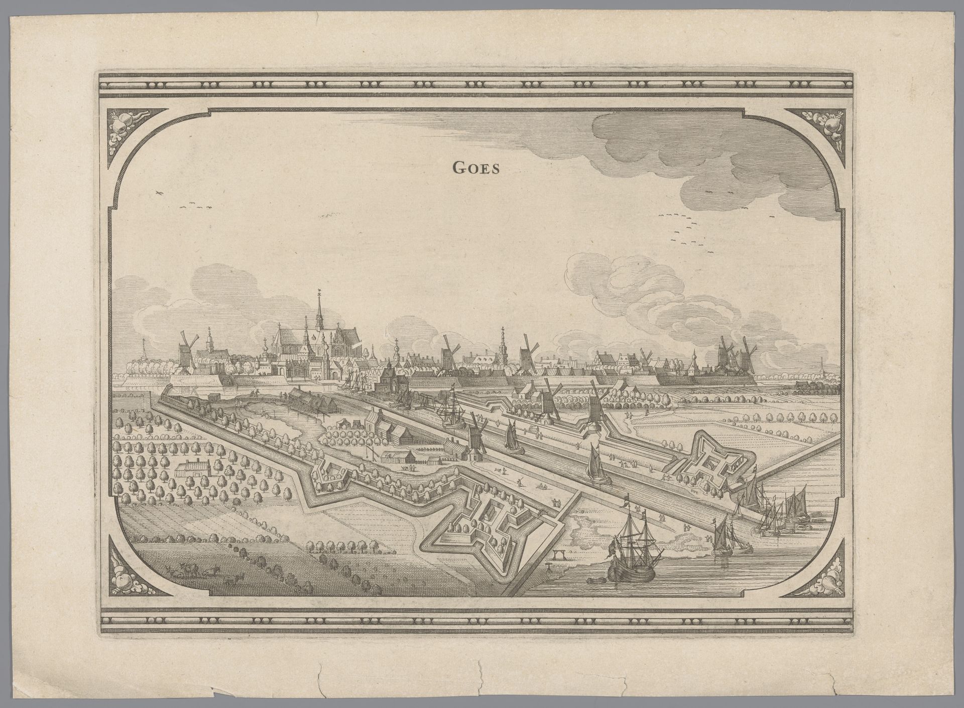 Gezicht op Goes by Pieter Hendricksz. Schut