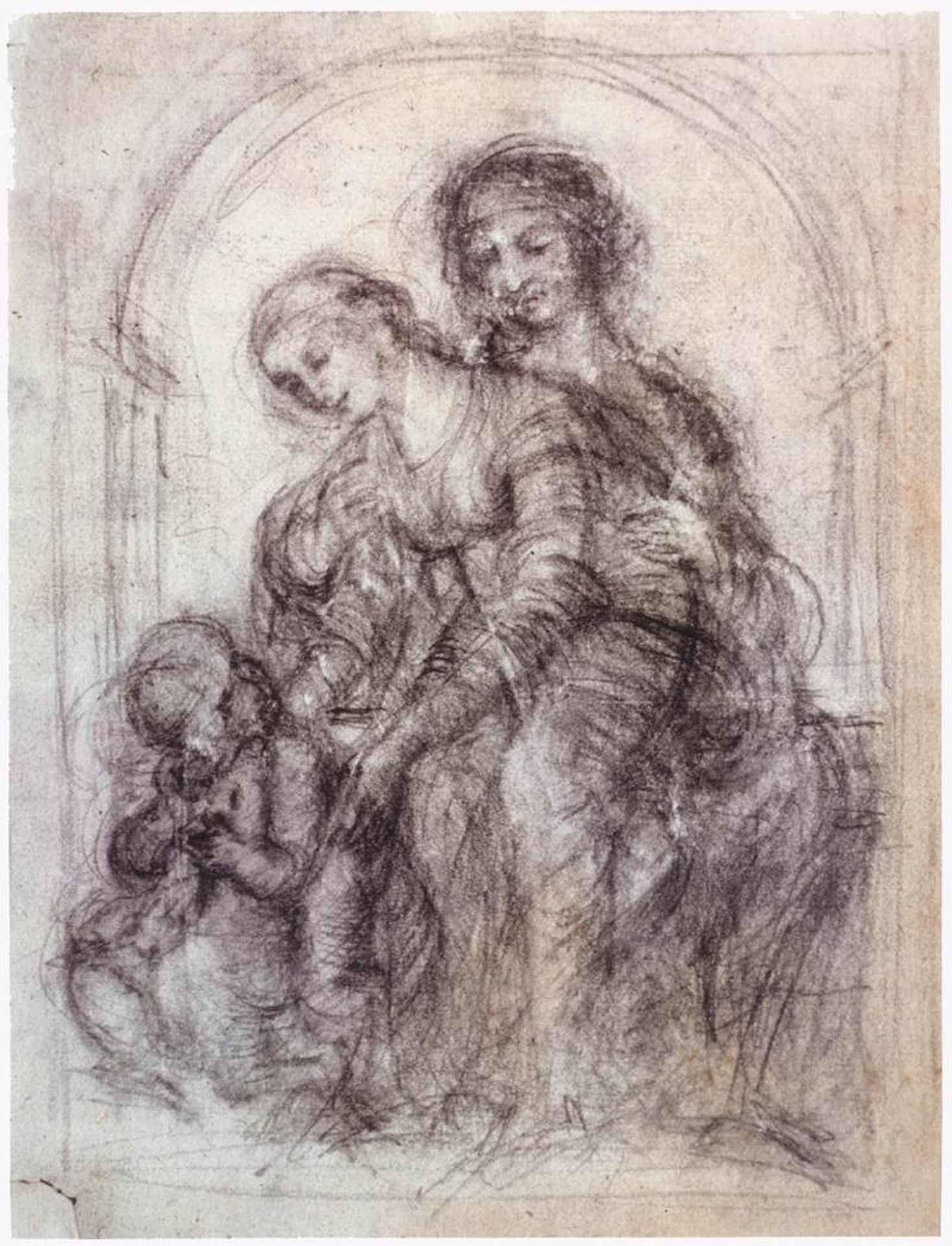 Study for St. Anne by Leonardo da Vinci