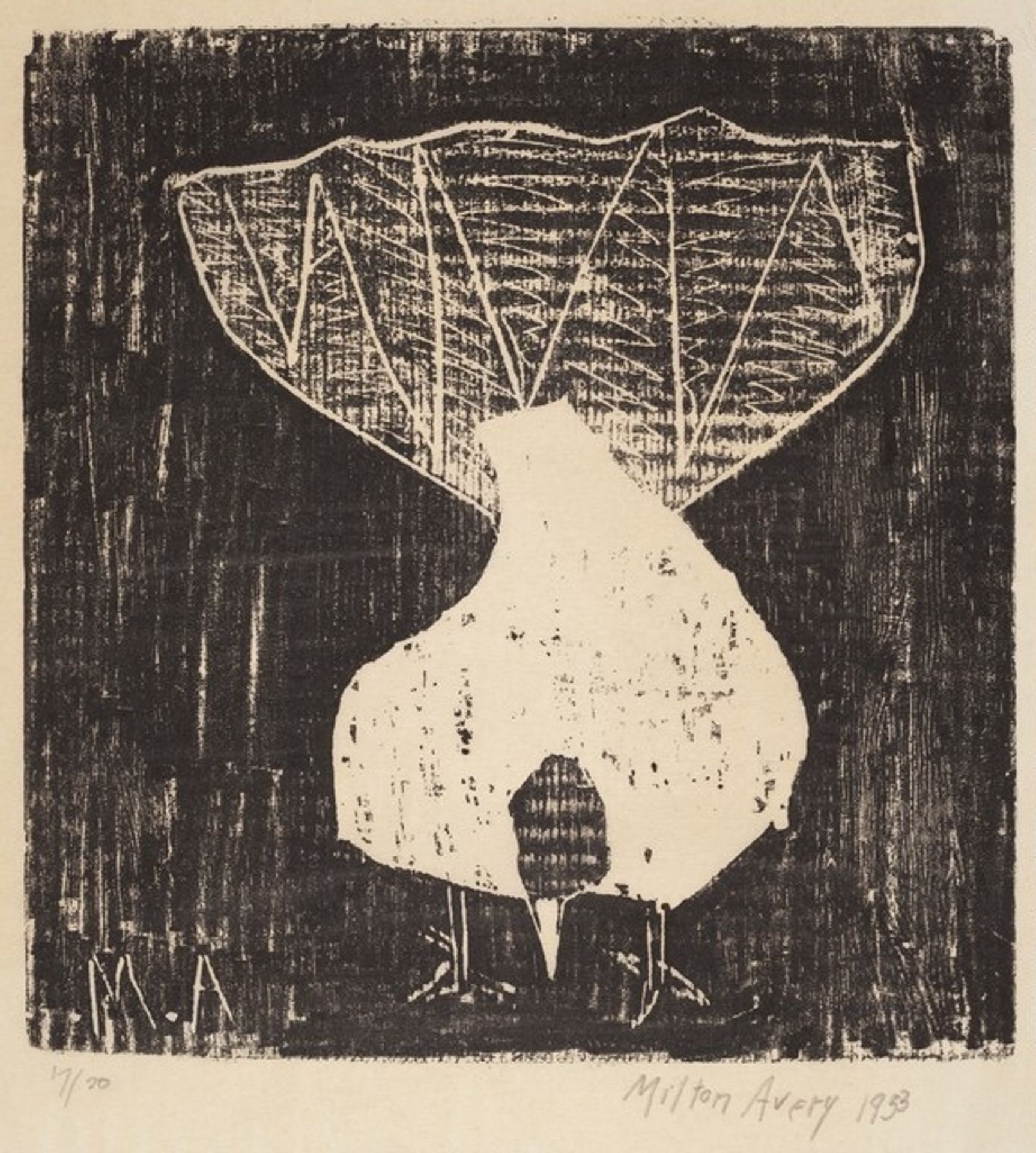 Fantail Pigeon by Milton Avery