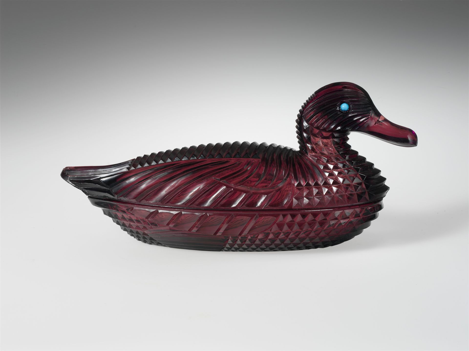 Covered Figural Dish by Atterbury and Company