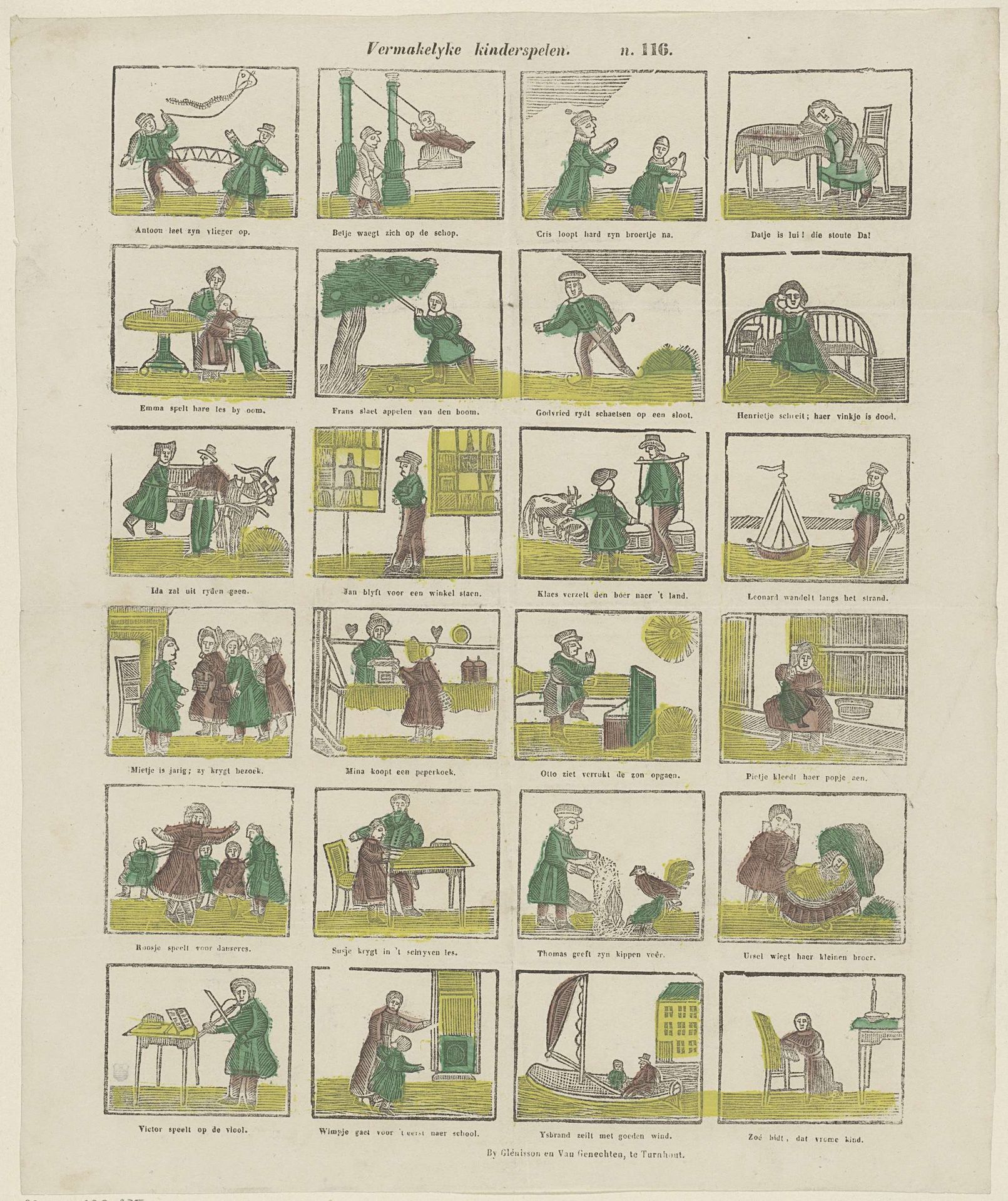 Vermakelyke kinderspelen by Glenisson & Van Genechten