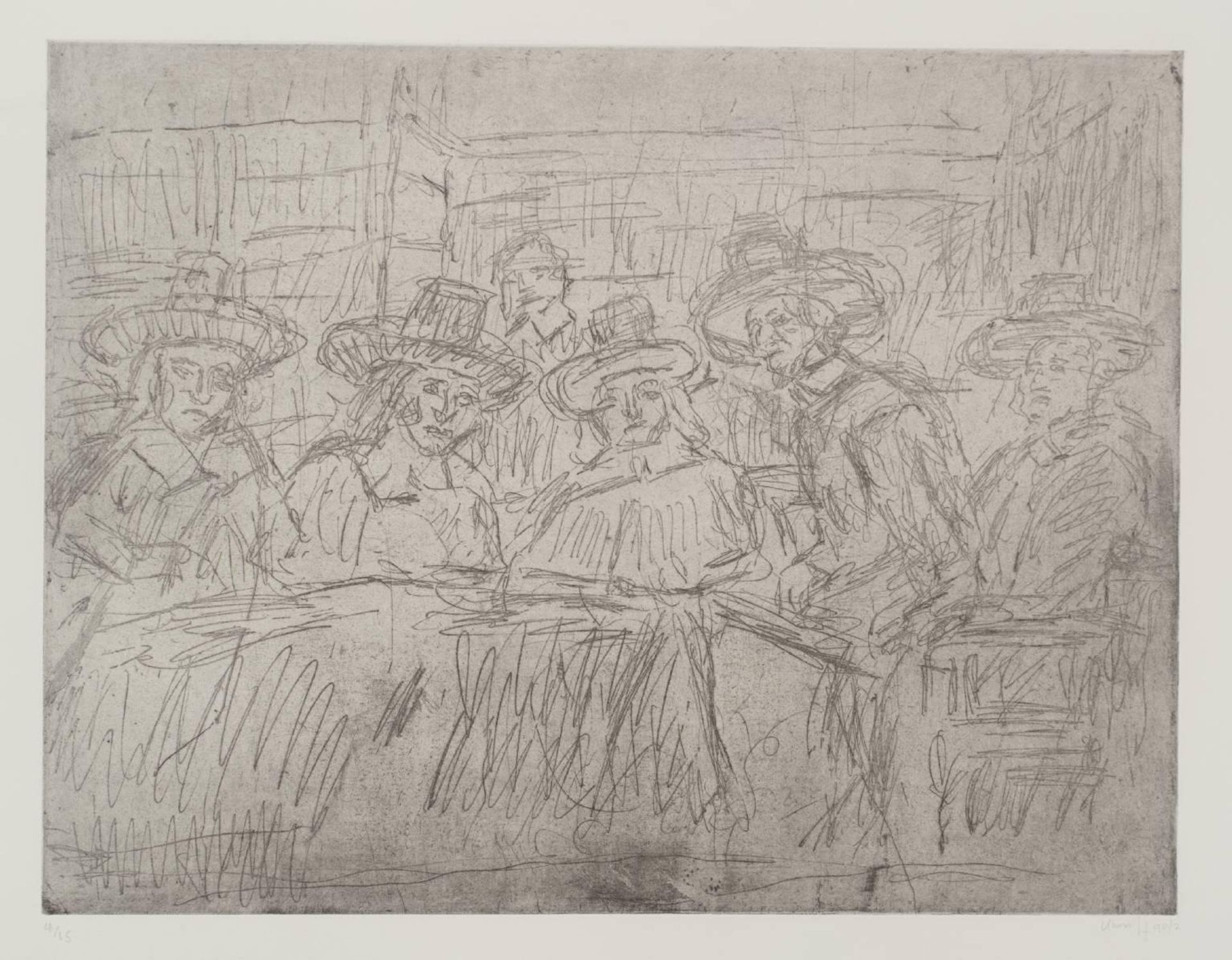 The Syndics by Leon Kossoff