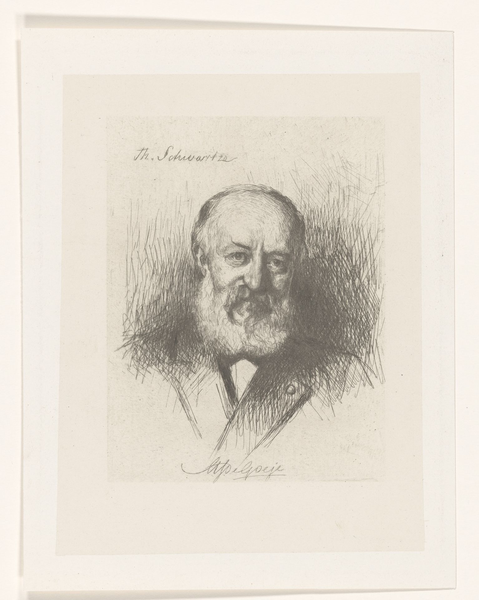 Portret van professor de Gaige de Leyde by Thérèse Schwartze