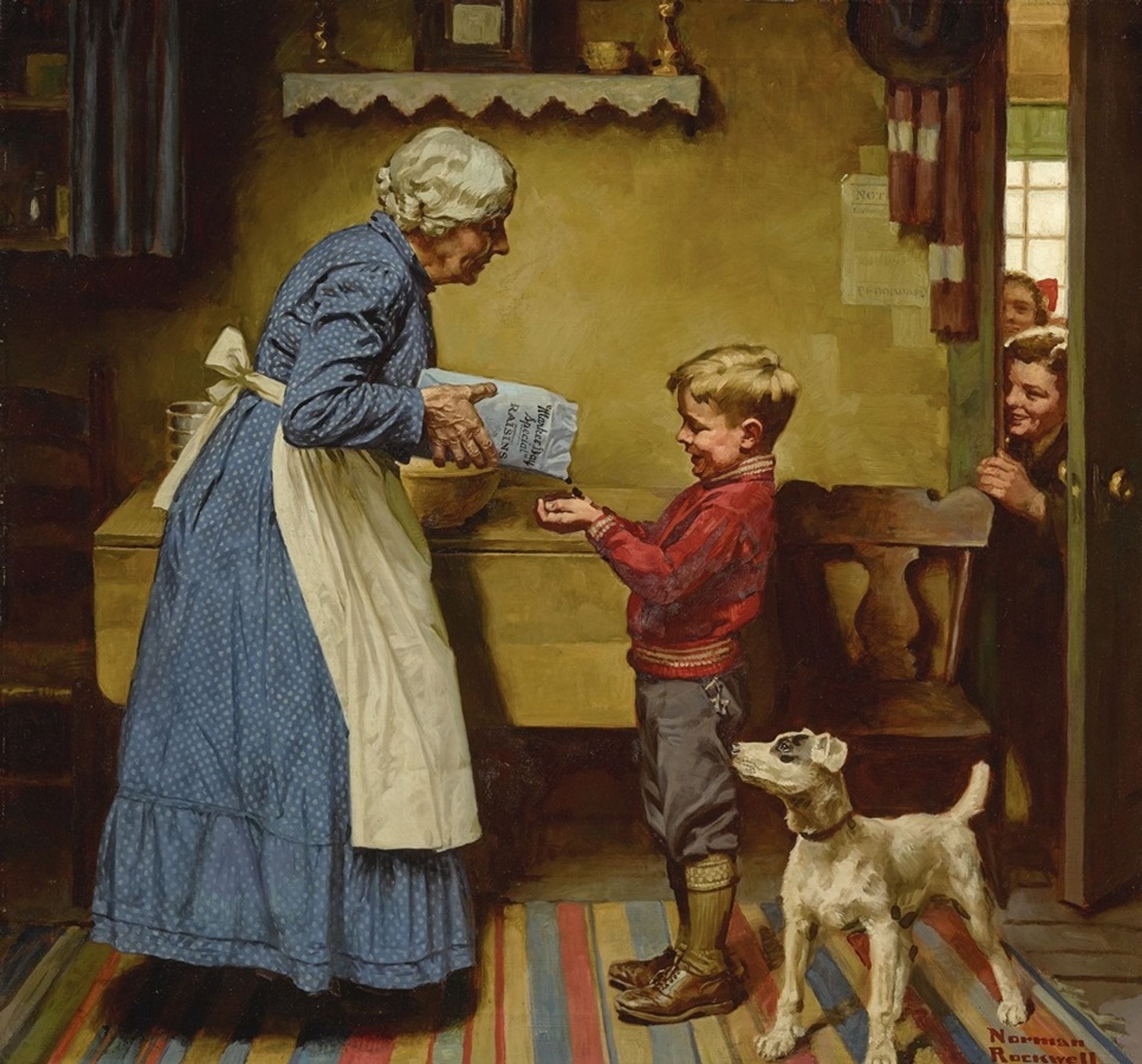 In a Wonderful Bargain Bag by Norman Rockwell