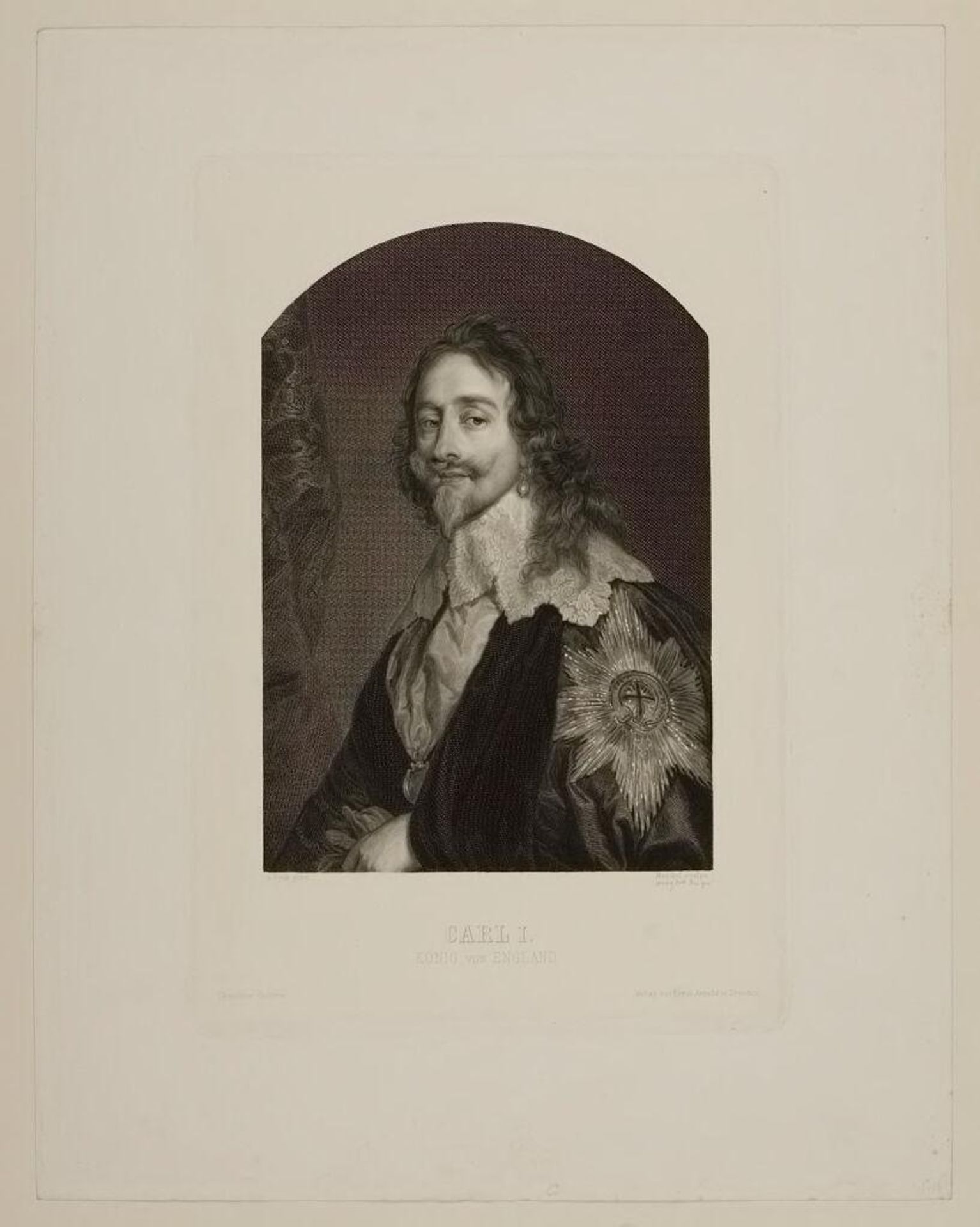 Carl I, King of England by Johann August Eduard Mandel