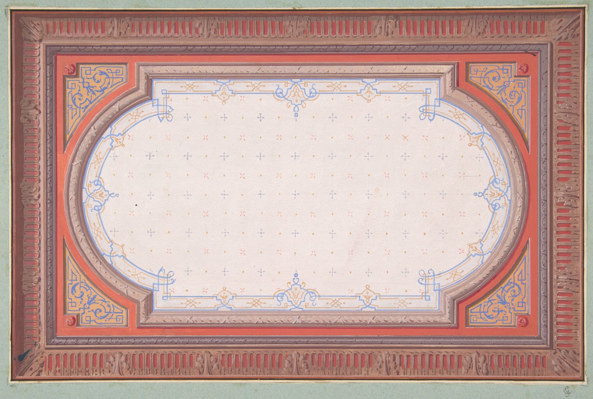 Design for a ceiling by Jules-Edmond-Charles Lachaise