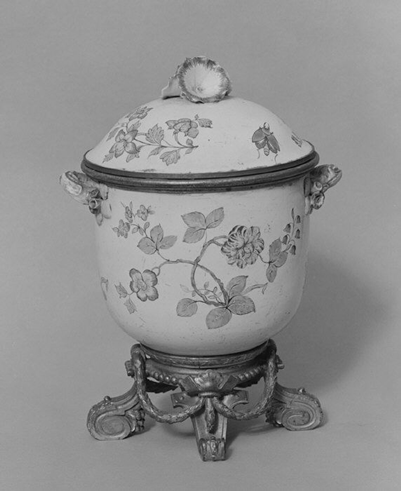 Vase with cover by Chantilly