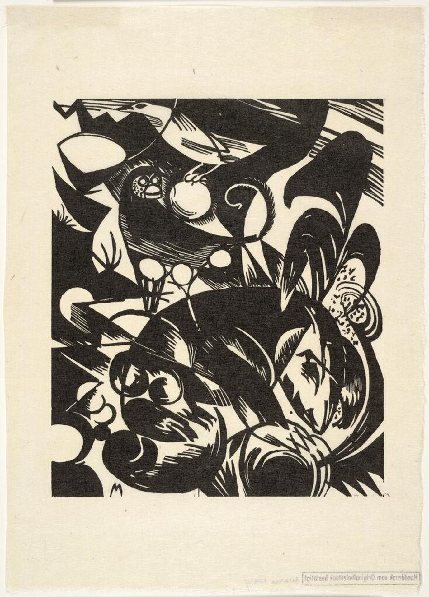 Genesis I, from the portfolio "New European Graphics, Portfolio III: German Artists" by Franz Marc