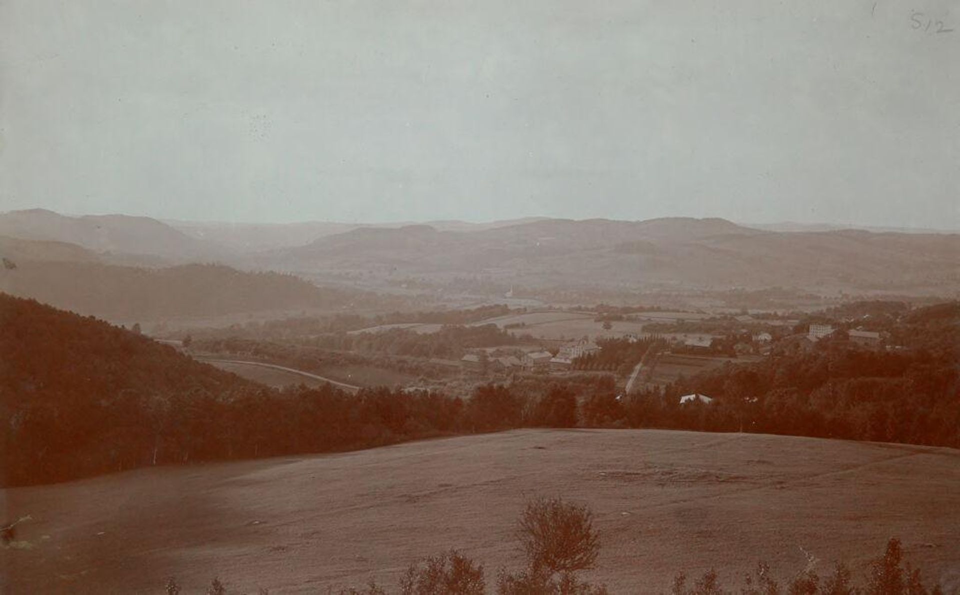 Social Revolution (?): United States. New York. Mt. Lebanon. Shaker Communities: Shaker Communities, United States: I. Lebanon Valley from State Road. by James E. West