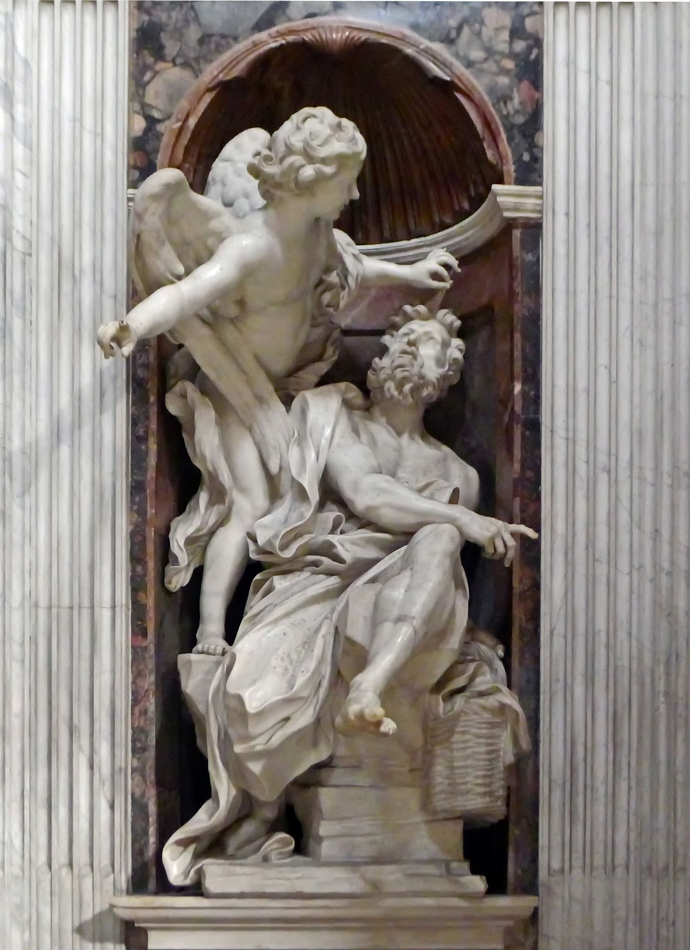 Habakkuk and the Angel by Gian Lorenzo Bernini