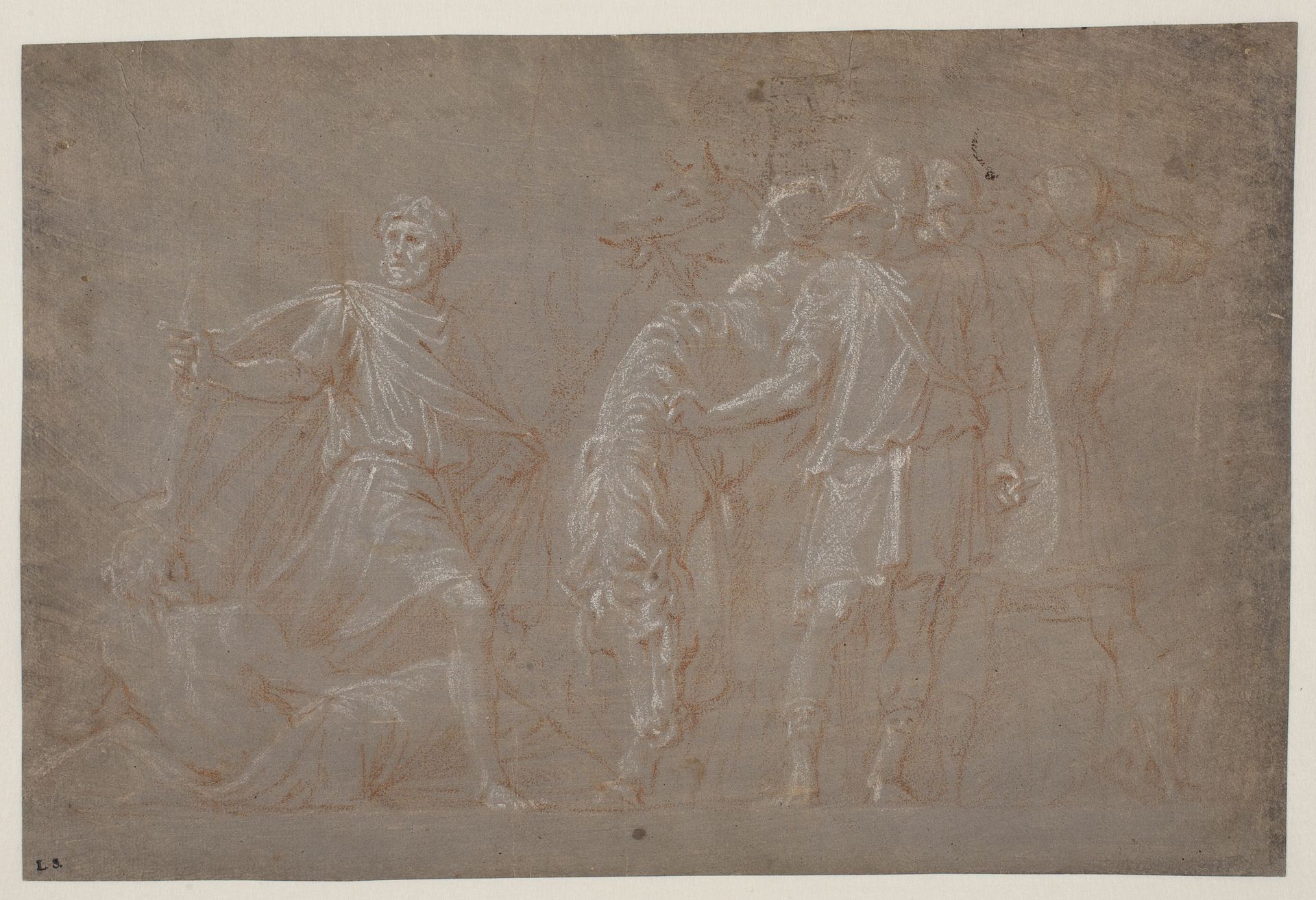 Mucius Scaevola crossing the Tiber by Anonymous