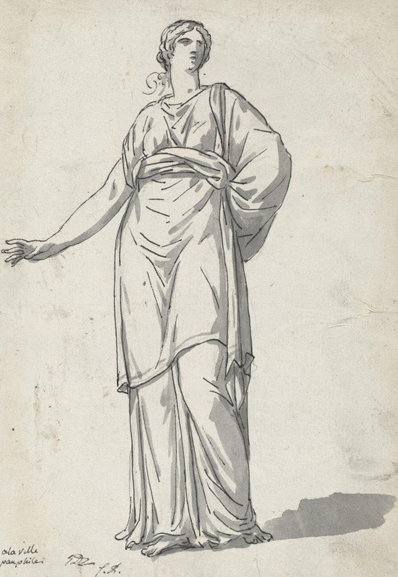 Woman from the Villa Pamphili by Jacques Louis David