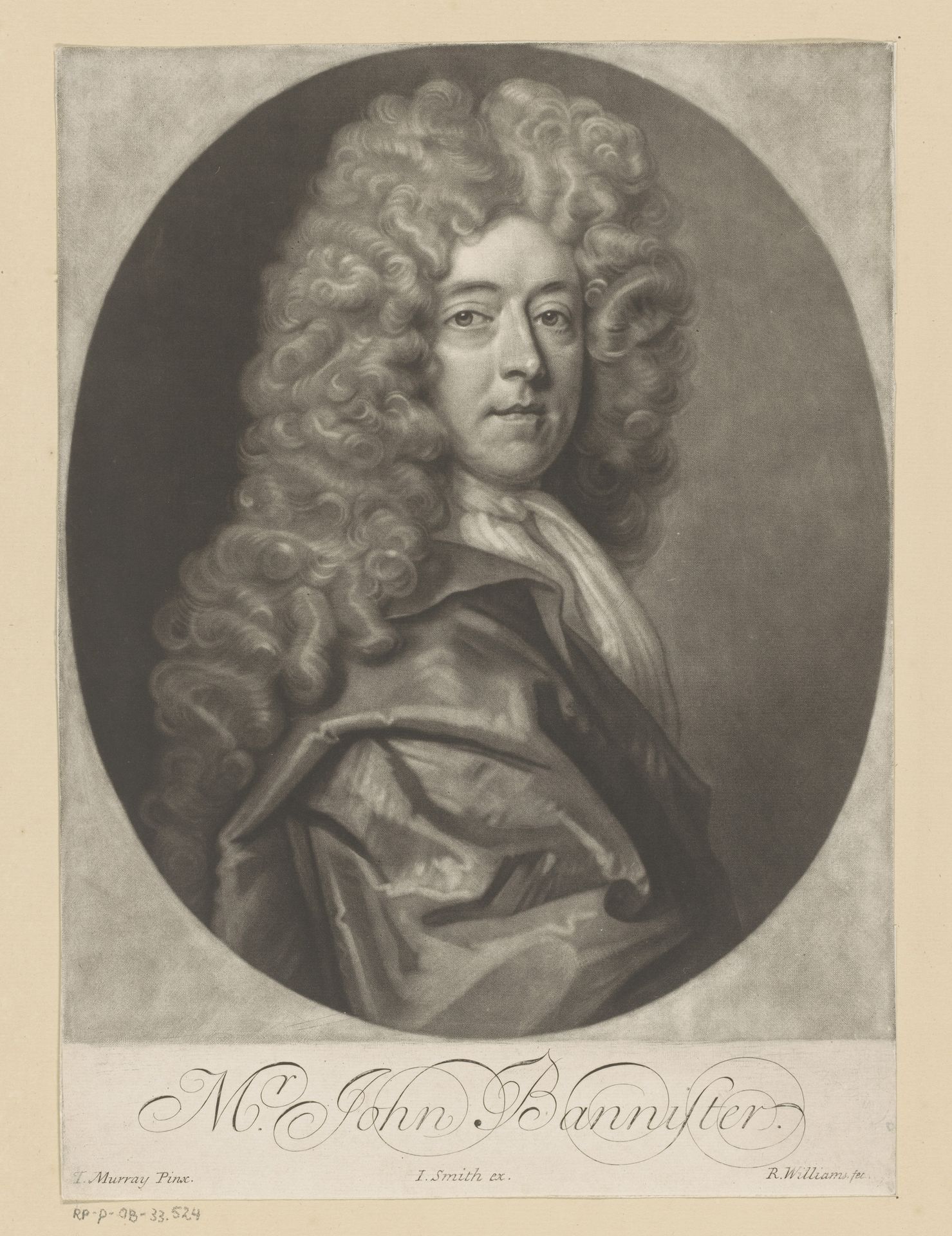 Portret van John Bannister by Robert Williams