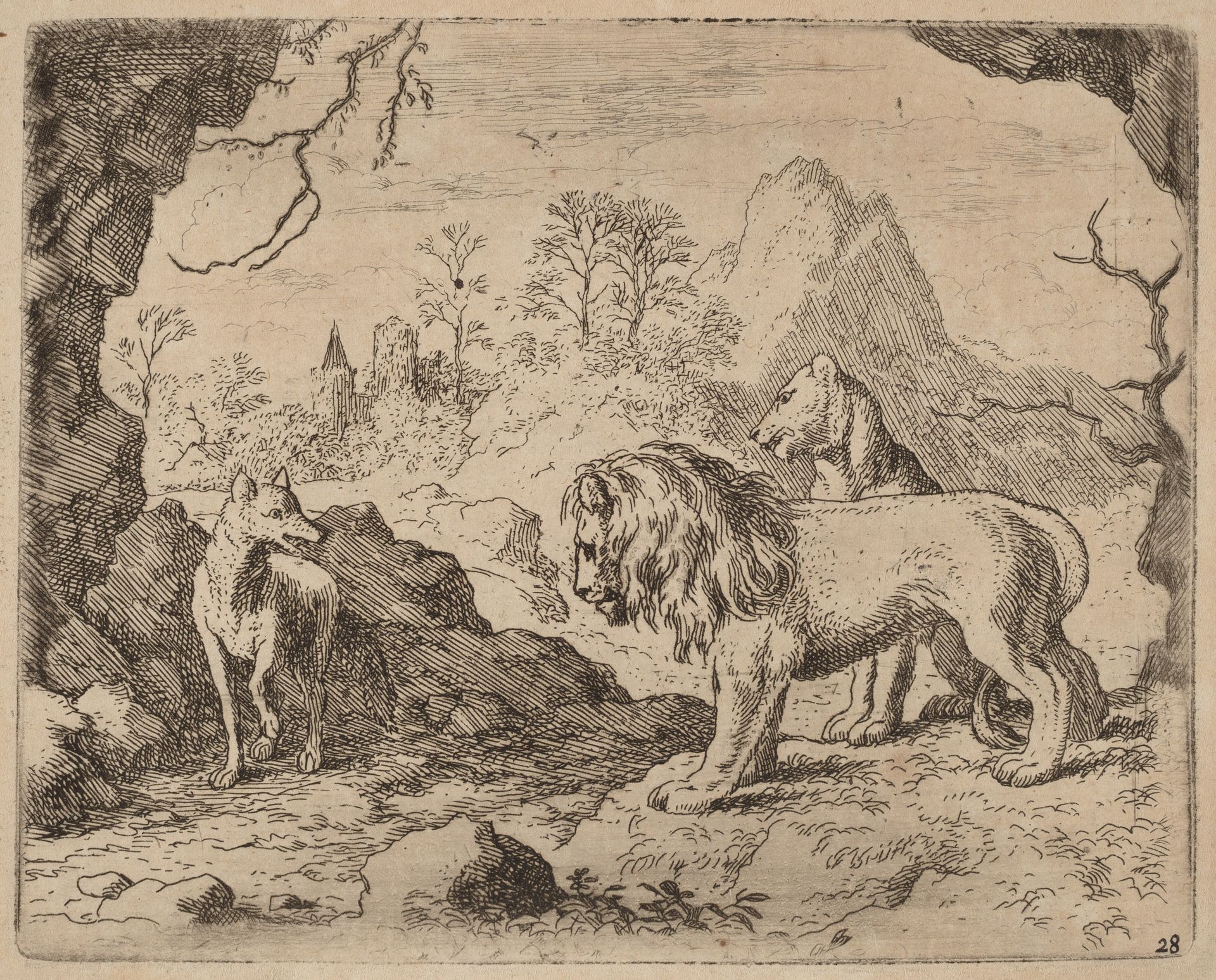 Reynard Promises to Reveal the Hidden Treasure by Allart van Everdingen
