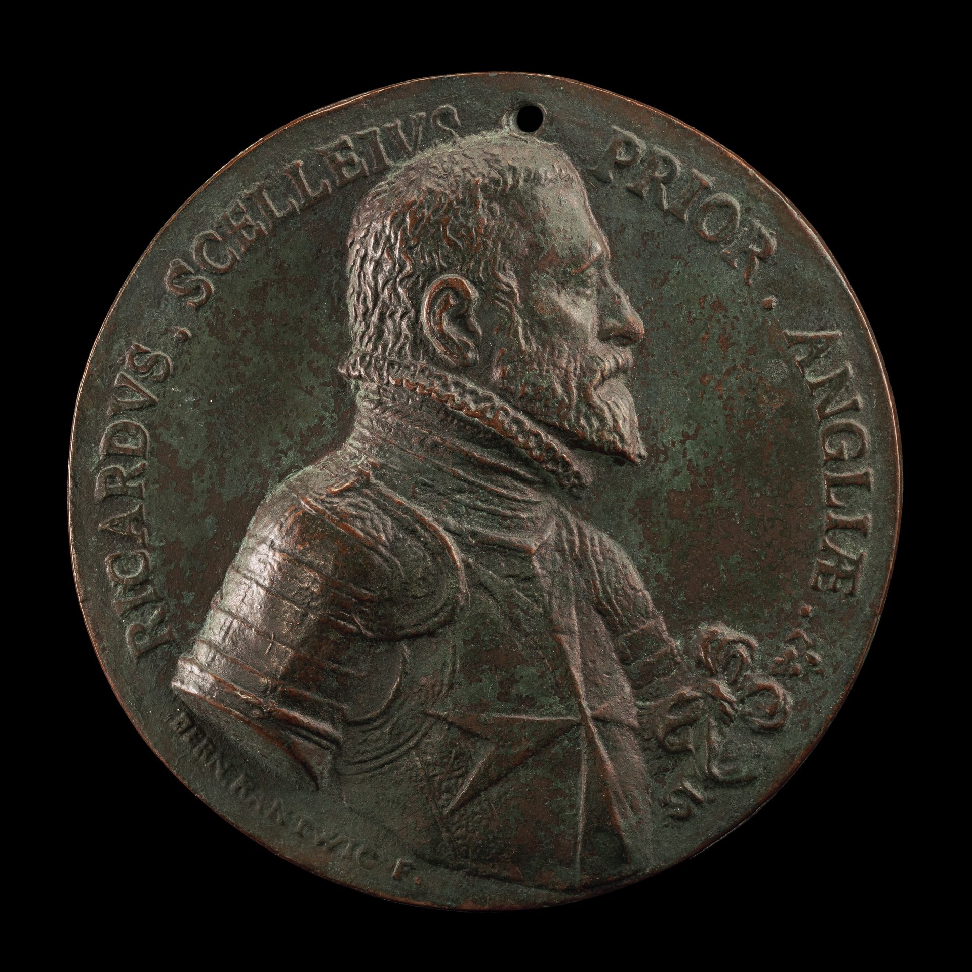 Sir Richard Shelley, c. 1513-c. 1589, Prior of England in Malta and Turcopolier [obverse] by Bernardo Rantwyck