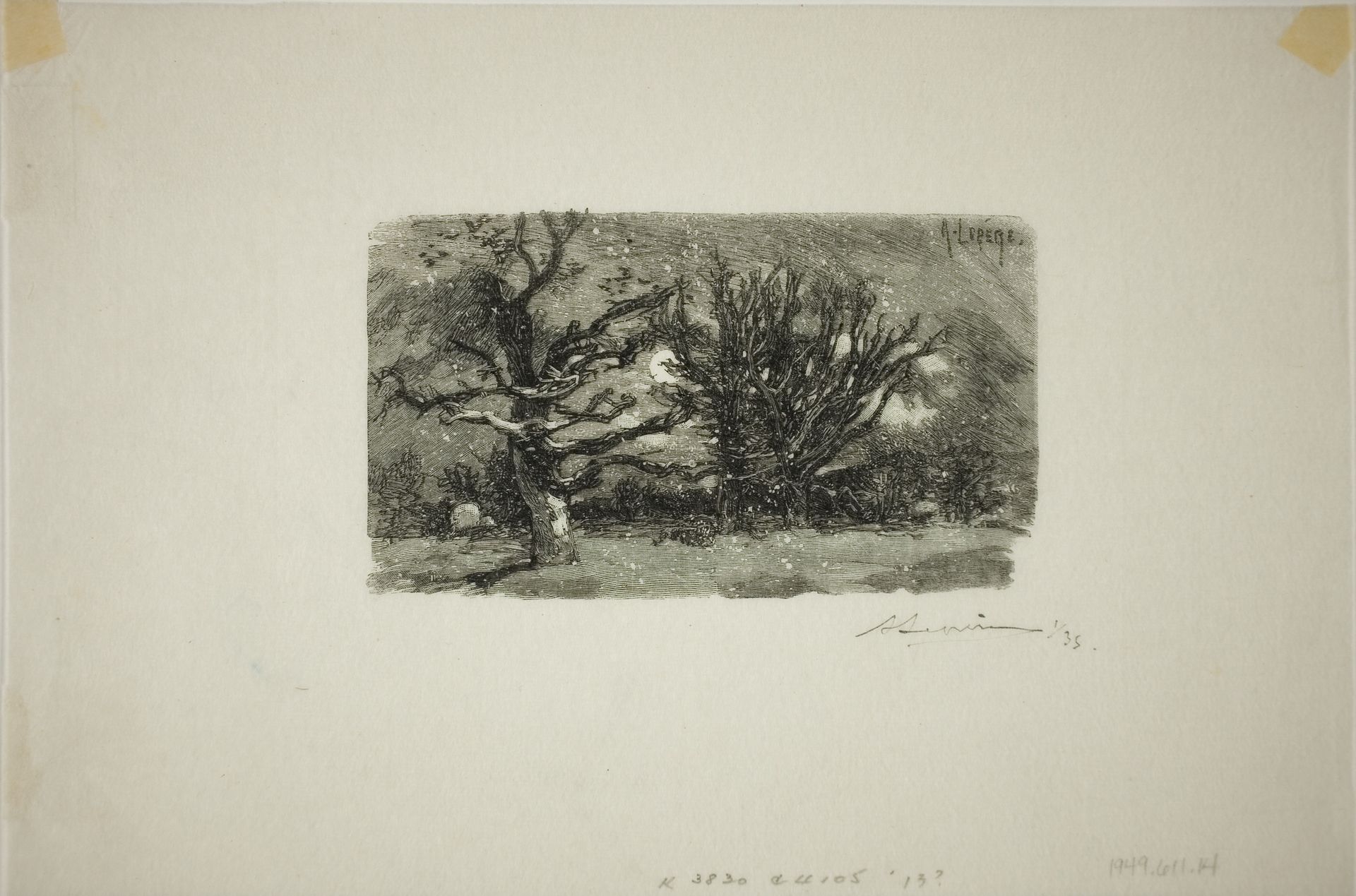 Au Dormoir de Lantara by Auguste-Louis Lepère