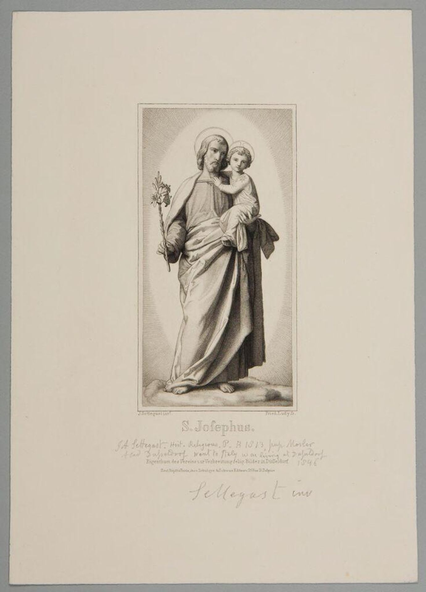 Joseph and the Christ Child by Friedrich August Ludy