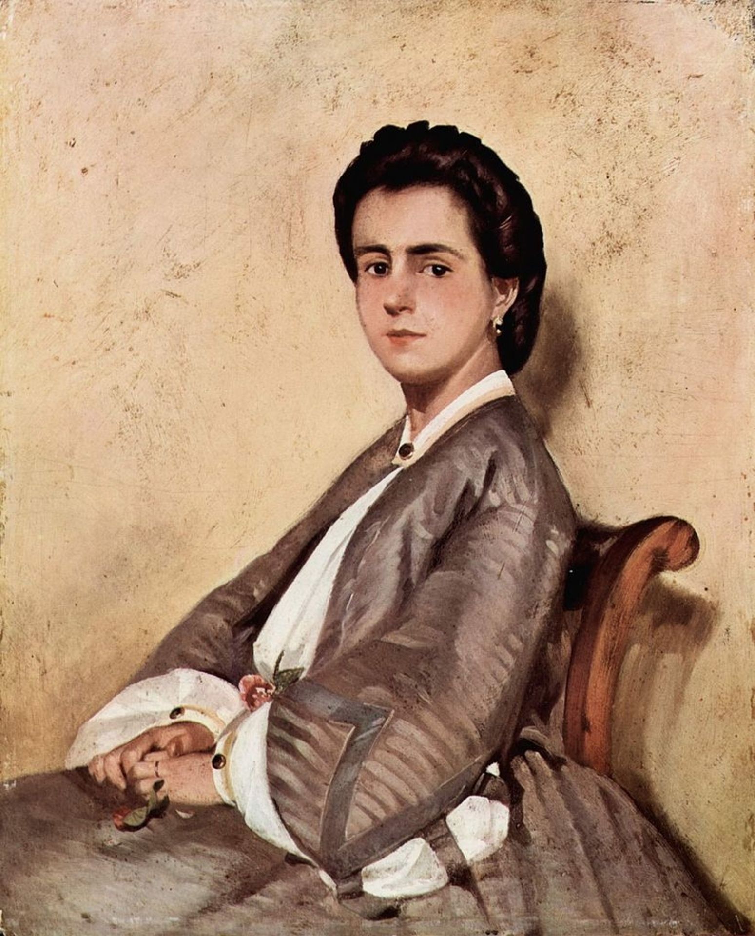 Portrait of the artist's cousin by Giovanni Fattori
