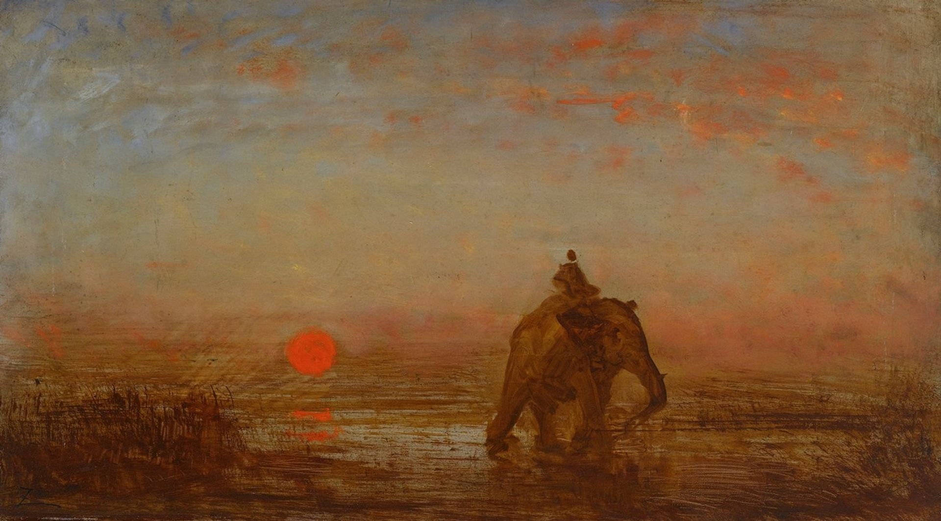 L’éléphant by Félix Ziem
