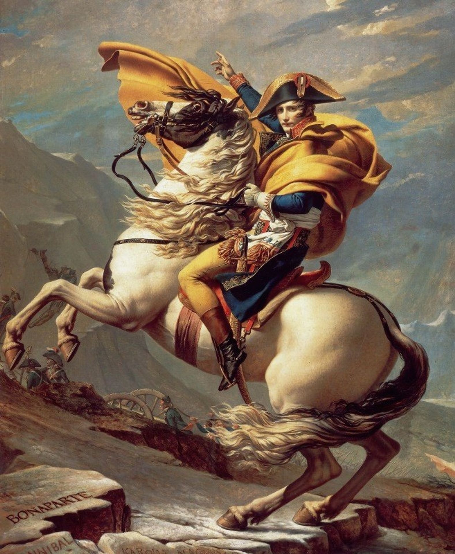 Napoleon Crossing The Alps by Jacques Louis David