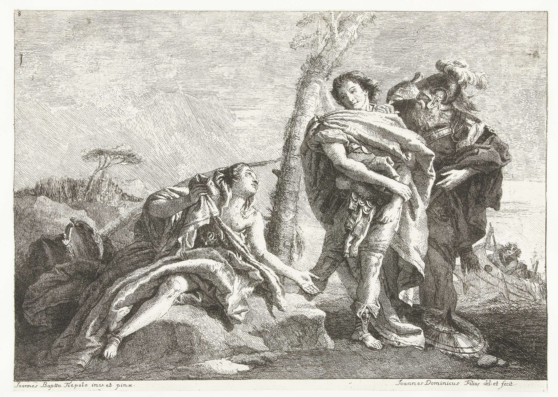 Rinaldo Abandons Armida by Giovanni Domenico Tiepolo