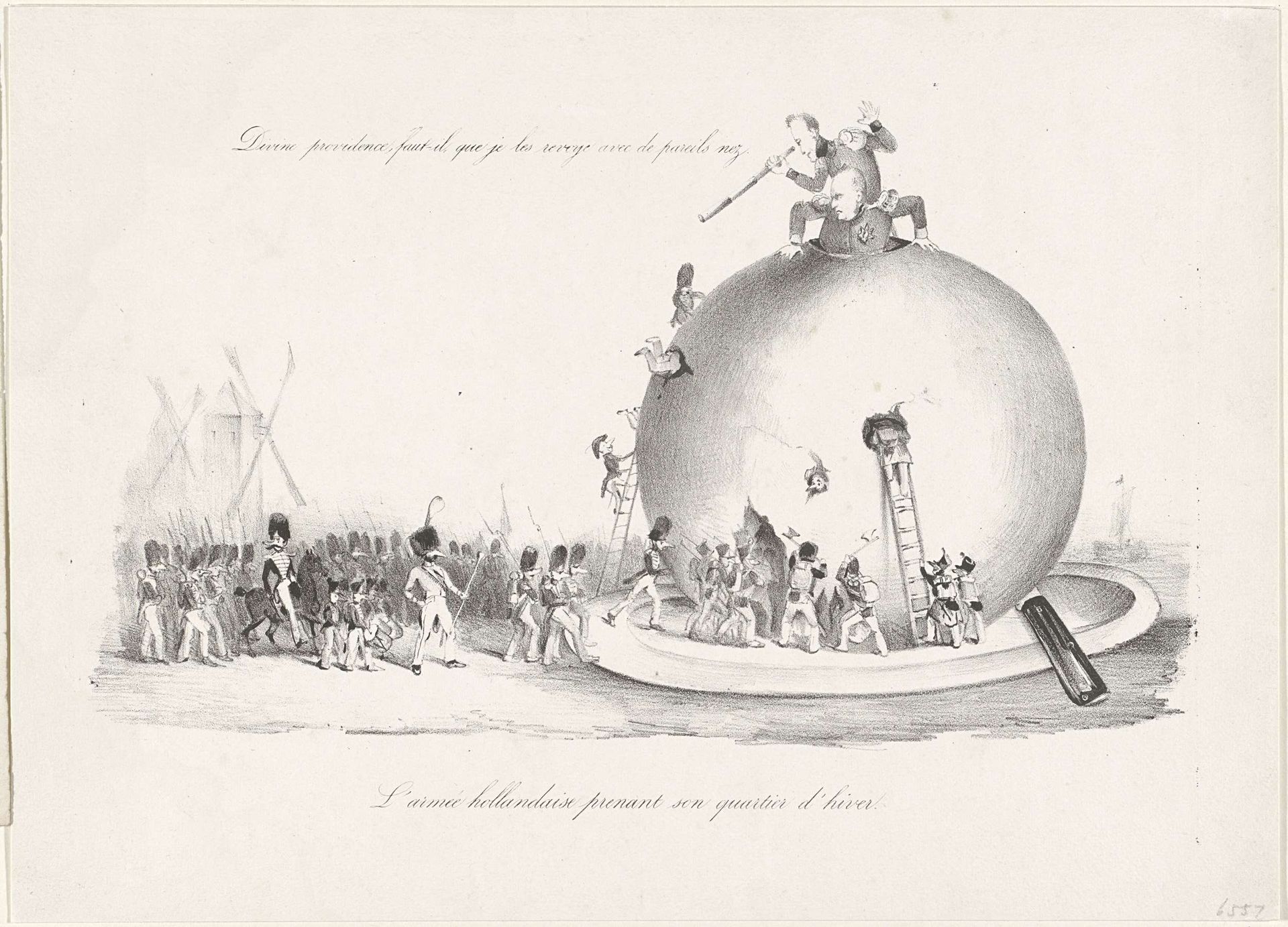 Winterkwartier van de Hollandse troepen, 1830 by Anonymous