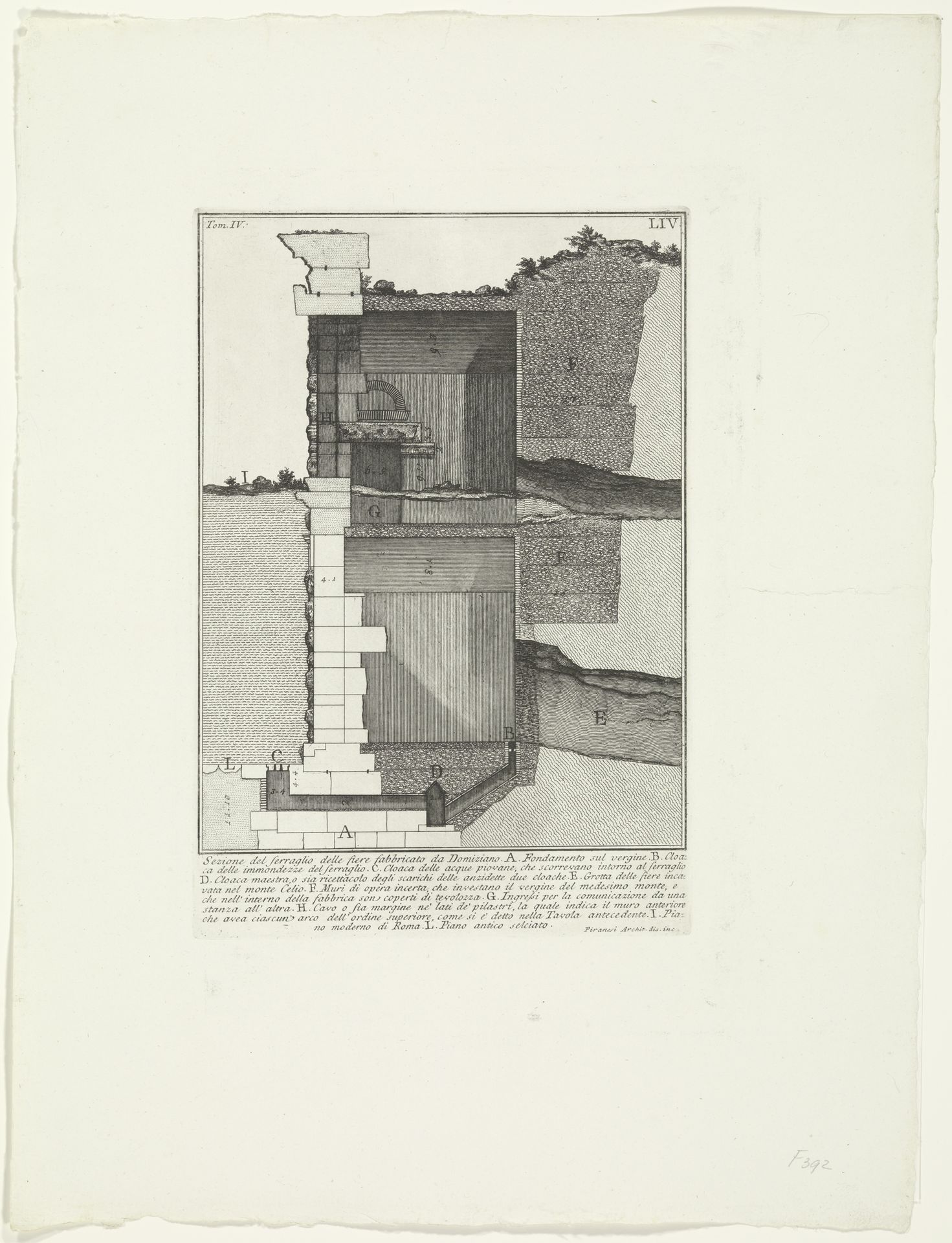 Restanten van de Curia Hostilia te Rome by Giovanni Battista Piranesi