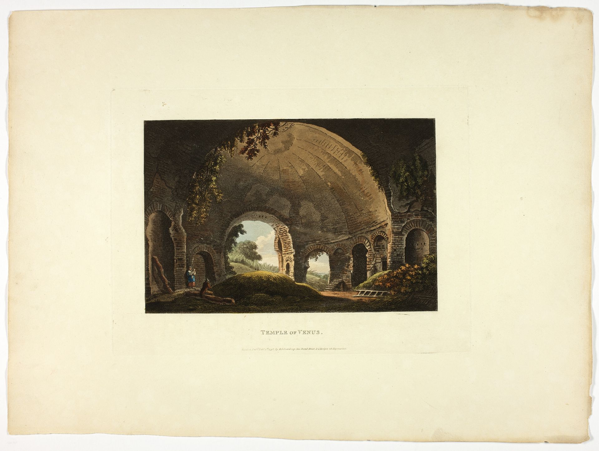 Temple of Venus, plate thirty-eight from the Ruins of Rome by M. Dubourg